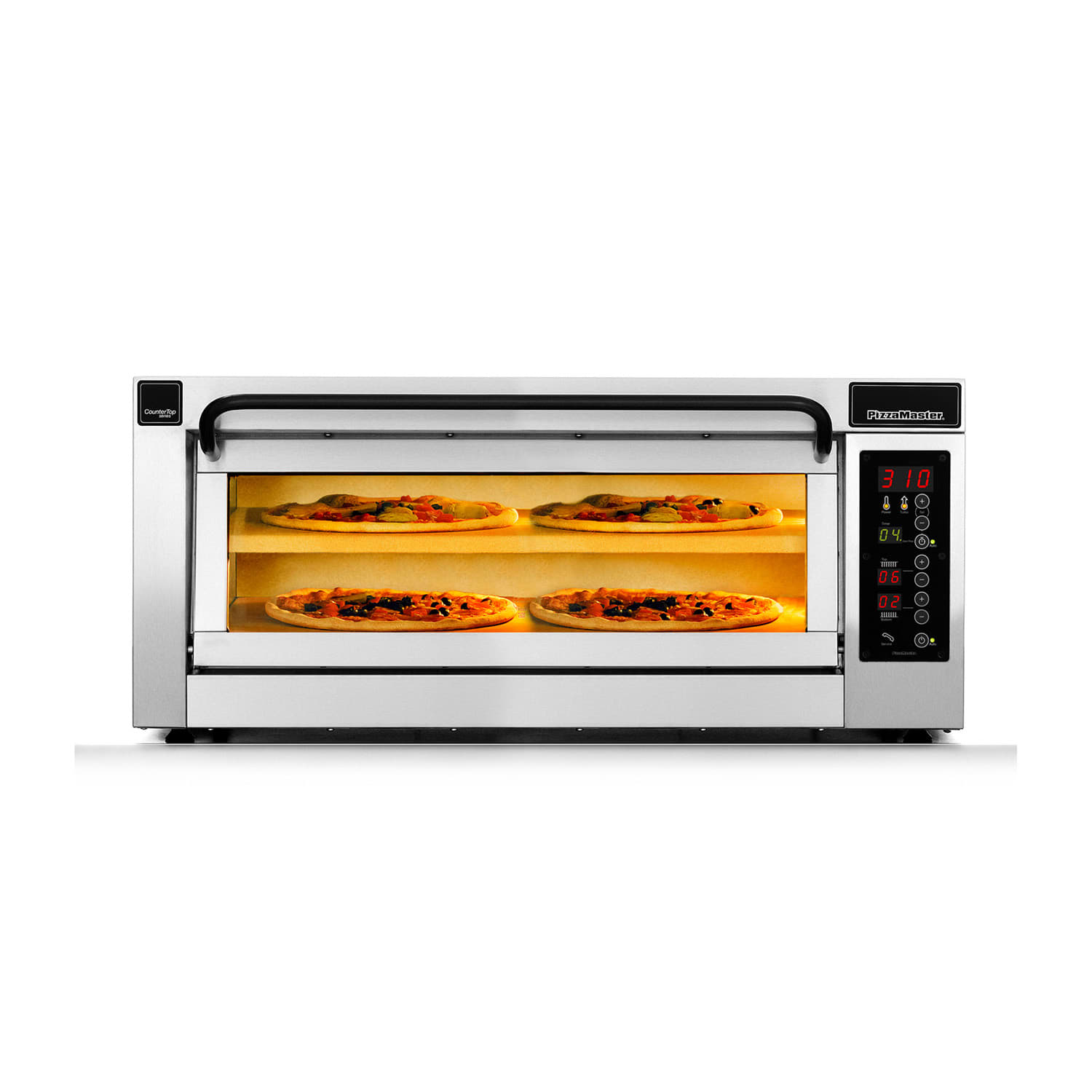 PizzaMaster PM451ED-2DW 450 Series Countertop Single Multi-Purpose Deck Oven - 208v, Stainless Steel