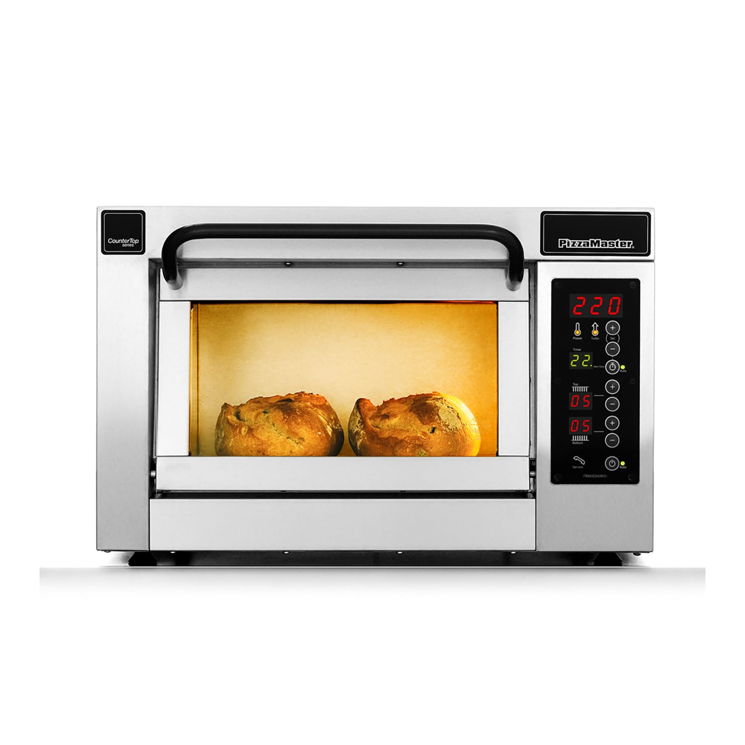 PizzaMaster PM551ED-1 550 Series Countertop Single Multi-Purpose Deck Oven - 208v, Stainless Steel