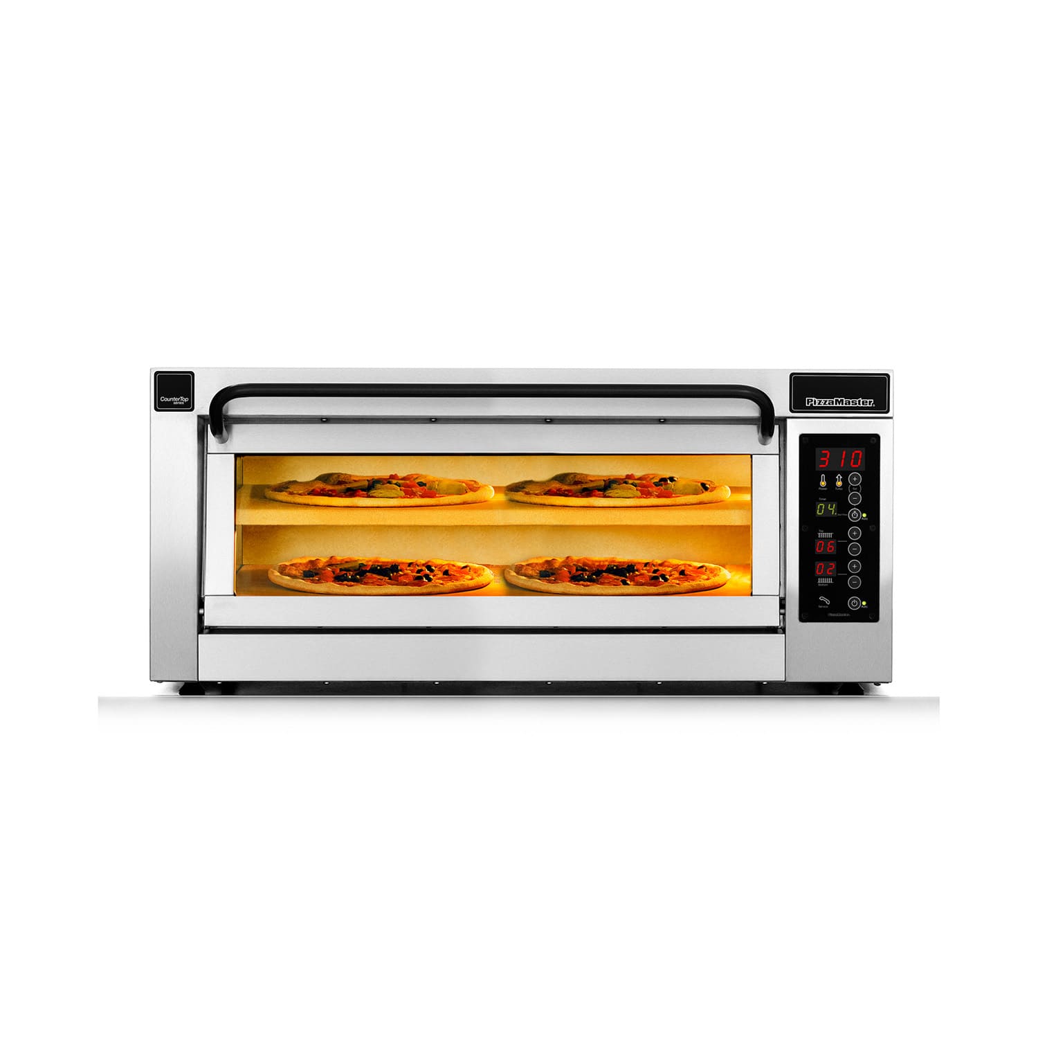 PizzaMaster PM351ED-2DW 350 Series Countertop Single Multi-Purpose Deck Oven - 208v, Stainless Steel