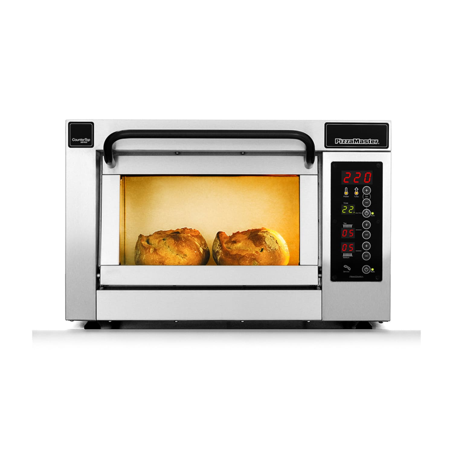 PizzaMaster PM351ED-1 350 Series Countertop Single Multi-Purpose Deck Oven - 208v, Stainless Steel
