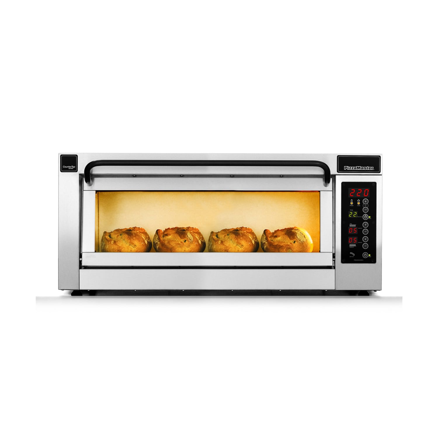PizzaMaster PM401ED-1DW 400 Series Countertop Single Multi-Purpose Deck Oven - 208v, Stainless Steel