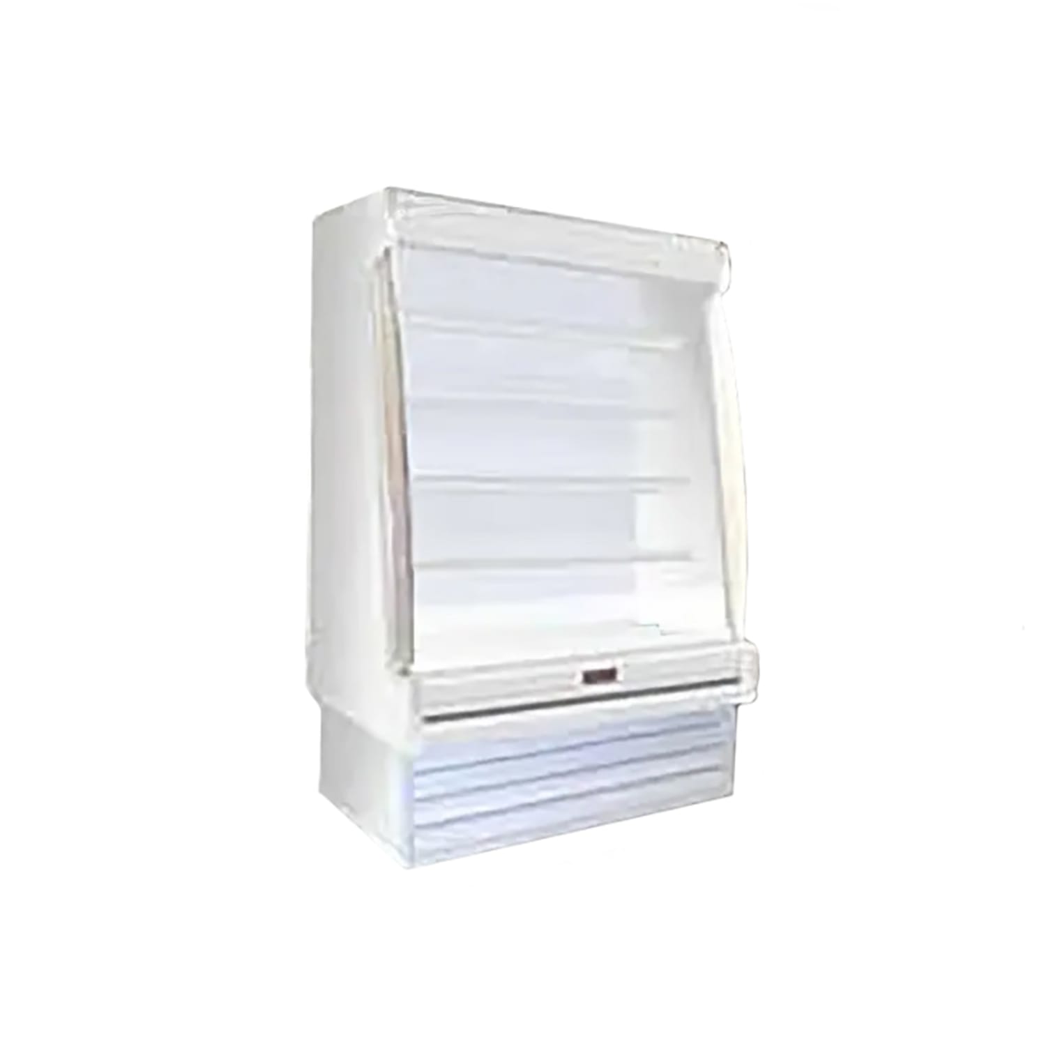 Howard-McCray SC-OD35E-4-S-LED 51 Vertical Open Air Cooler w/ 4 Levels, 115/208-230v, Silver