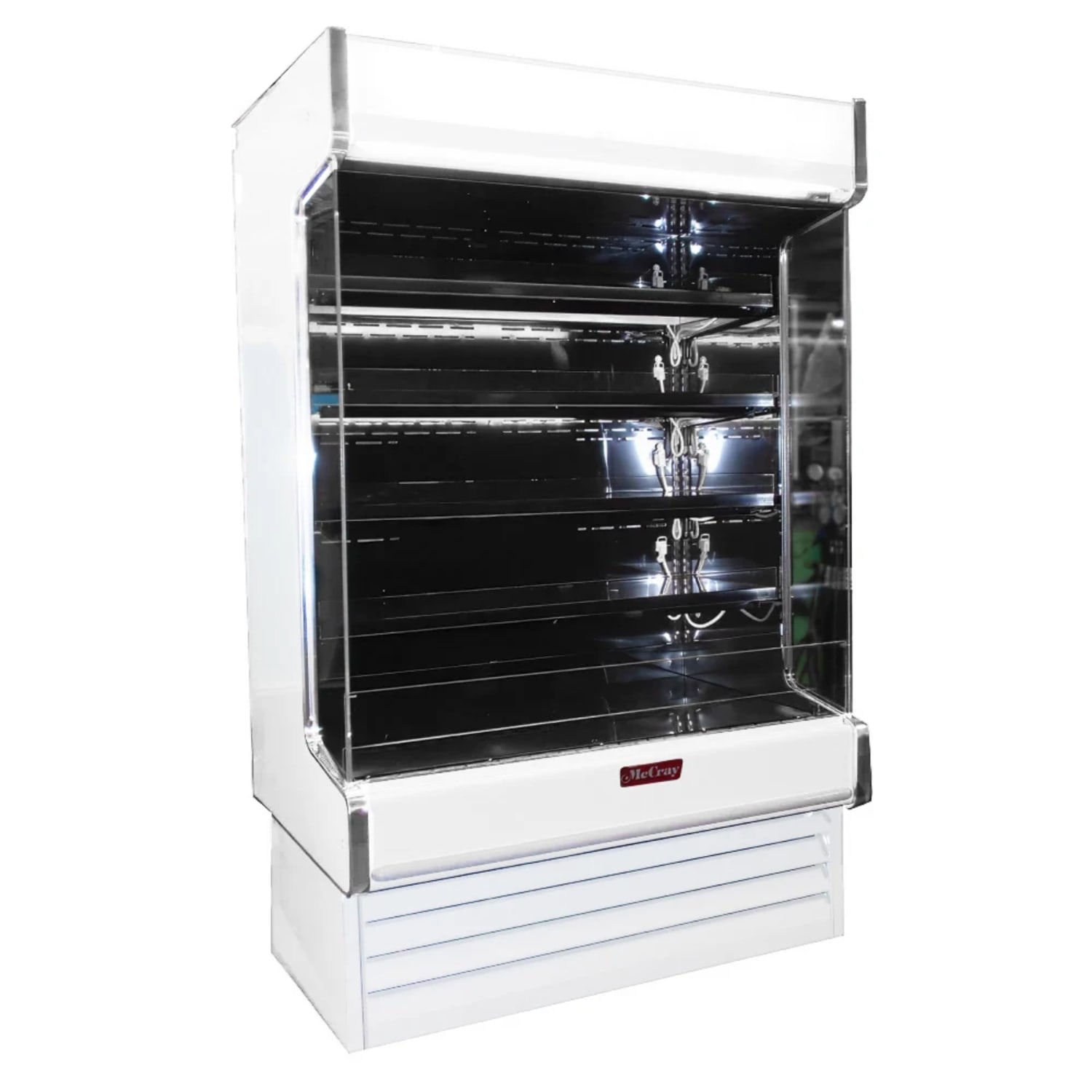 Howard-McCray SC-OD35E-4-LED-LC 51 Vertical Open Air Cooler w/ 4 Levels, 115/208-230v, White