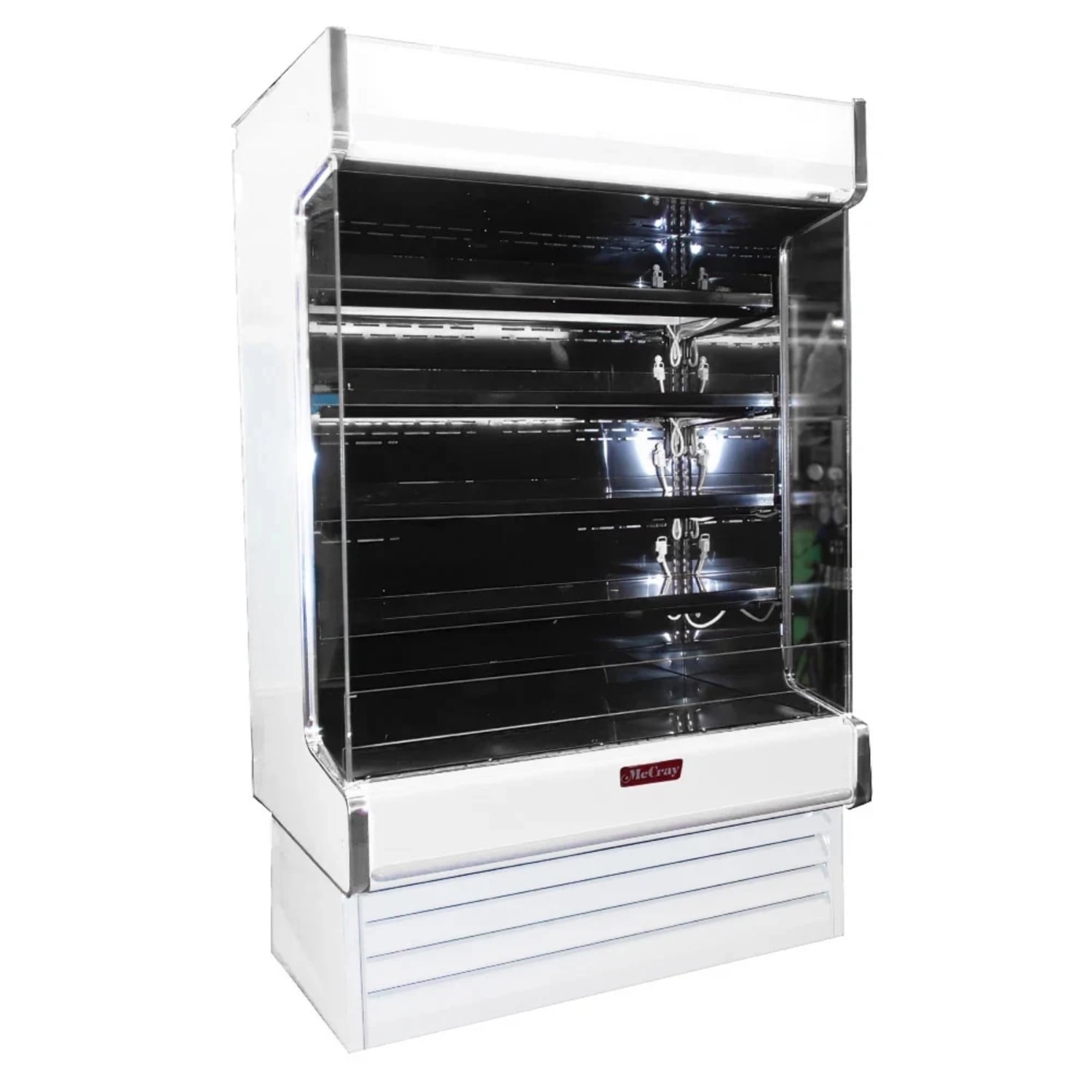 Howard-McCray SC-OD35E-6-LED-LC 75 Vertical Open Air Cooler w/ 4 Levels, 115/208-230v, White