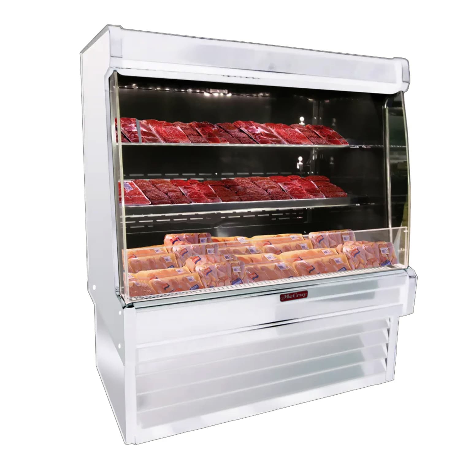 Howard-McCray SC-OM35E-4L-LED 51 Vertical Open Air Cooler w/ 3 Levels, 115v, White