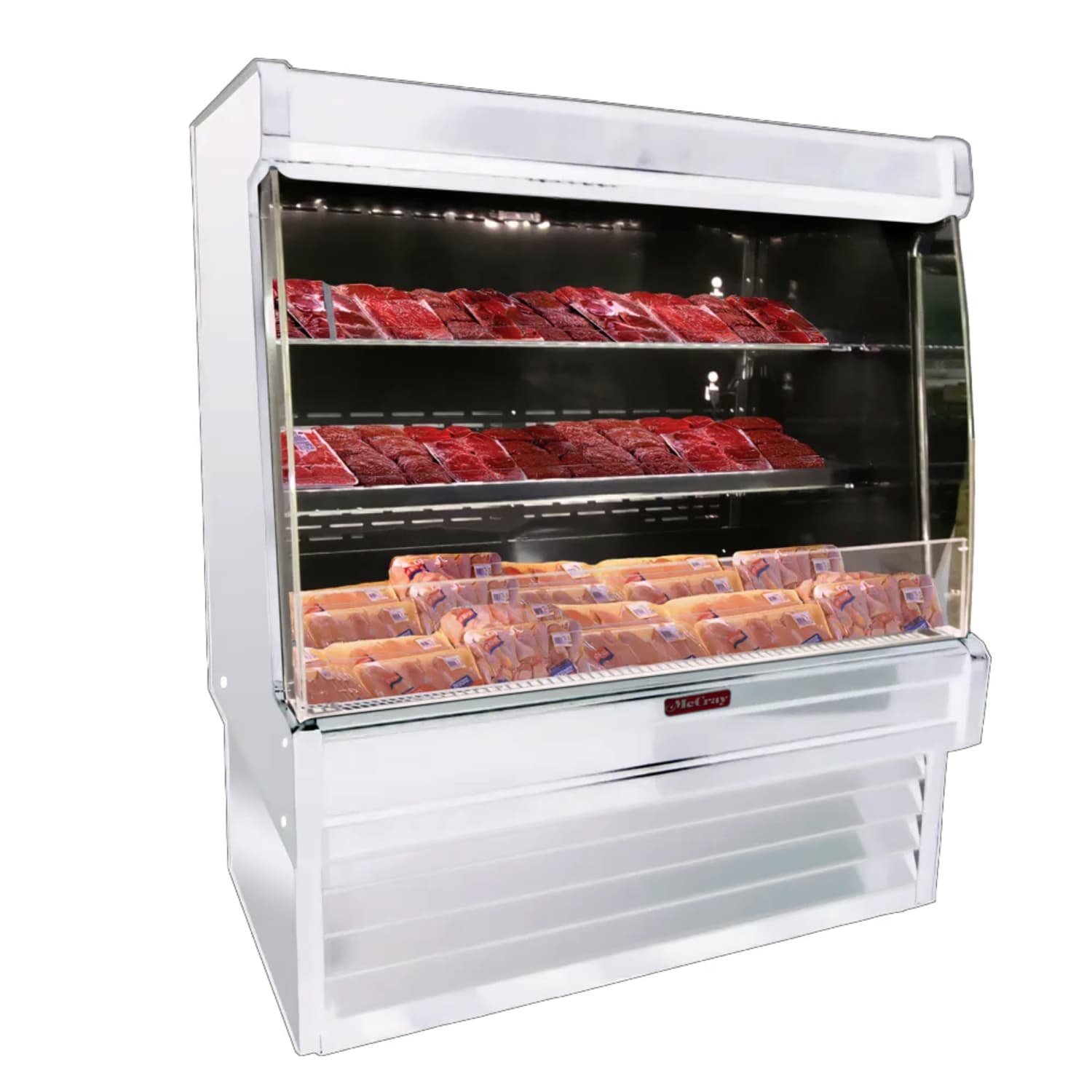 Howard-McCray SC-OM35E-3L-LED 39 Vertical Open Air Cooler w/ 3 Levels, 115v, White
