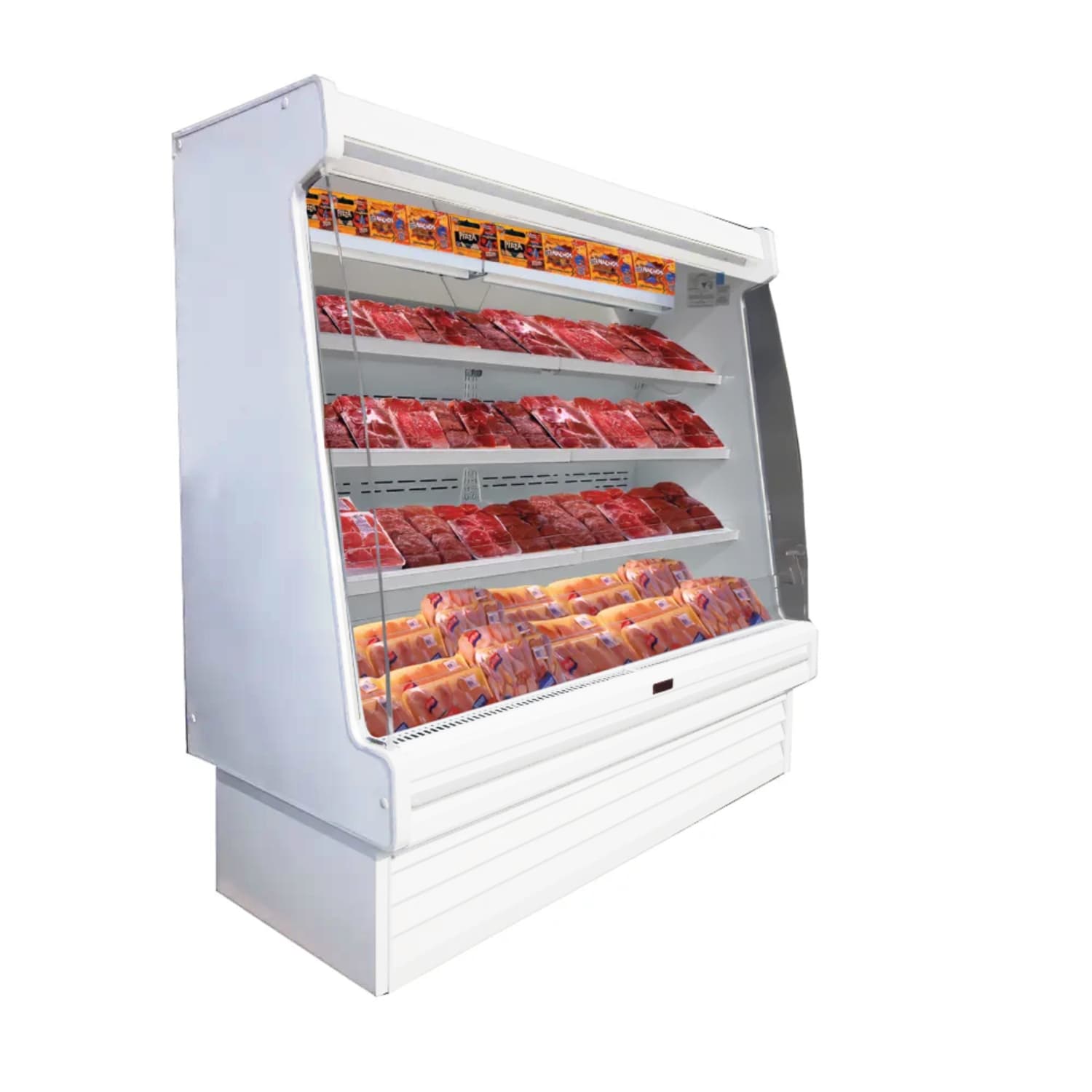 Howard-McCray SC-OM35E-4S-LED 51 Vertical Open Air Cooler w/ 4 Levels, 115/208-230v, White