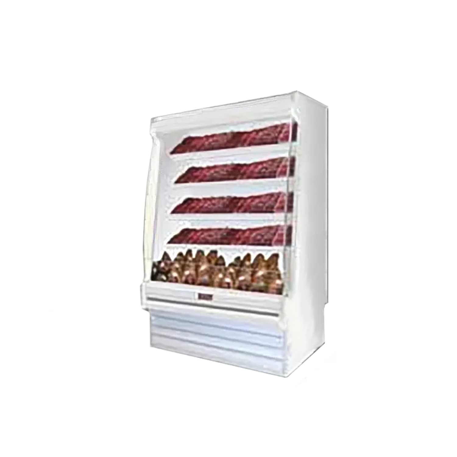 Howard-McCray SC-OM35E-5S-LED 63 Vertical Open Air Cooler w/ 4 Levels, 115/208-230v, White
