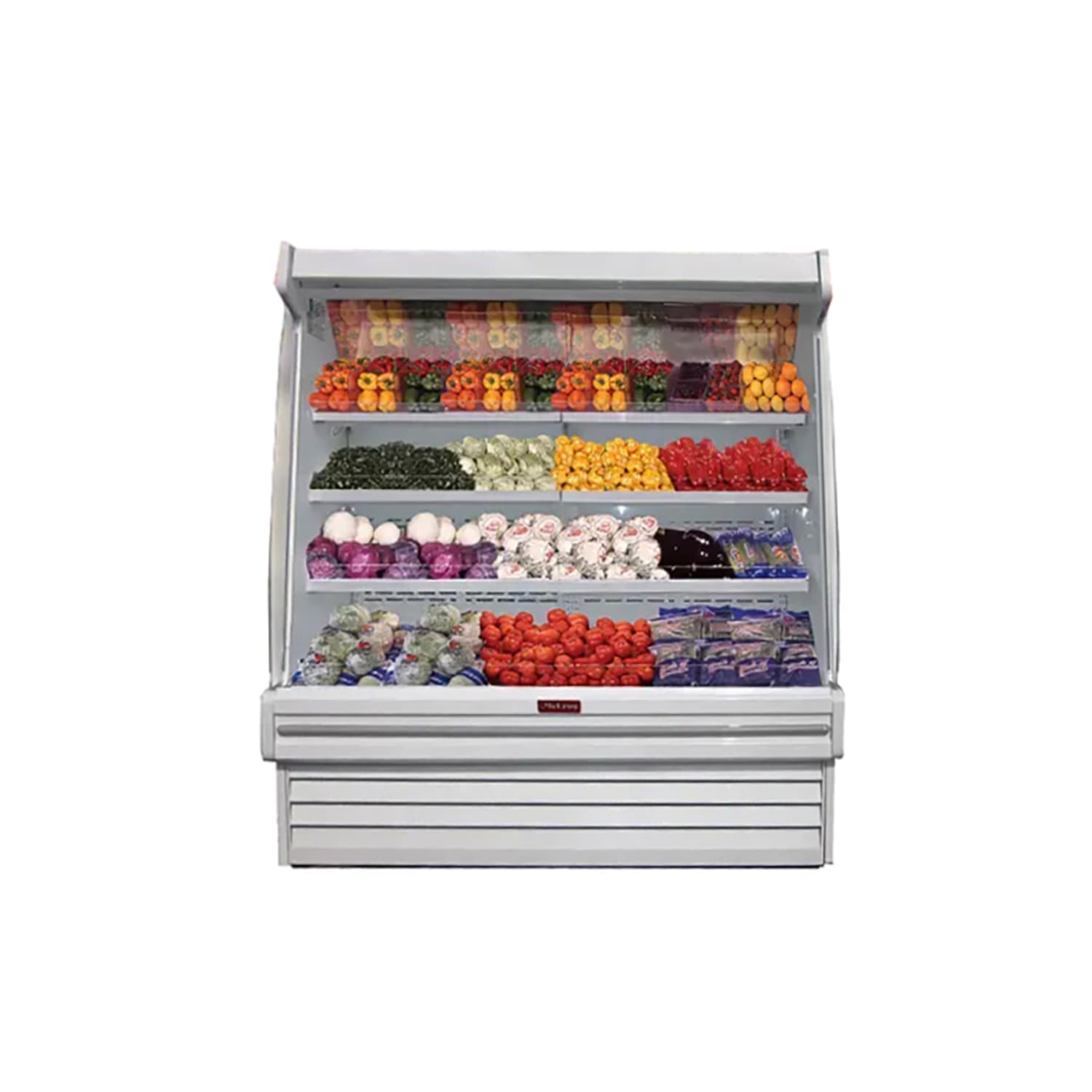Howard-McCray SC-OP35E-8S-S-LED 99 Vertical Produce Open Air Cooler w/ 3 Levels, 115/208-230v, Silver