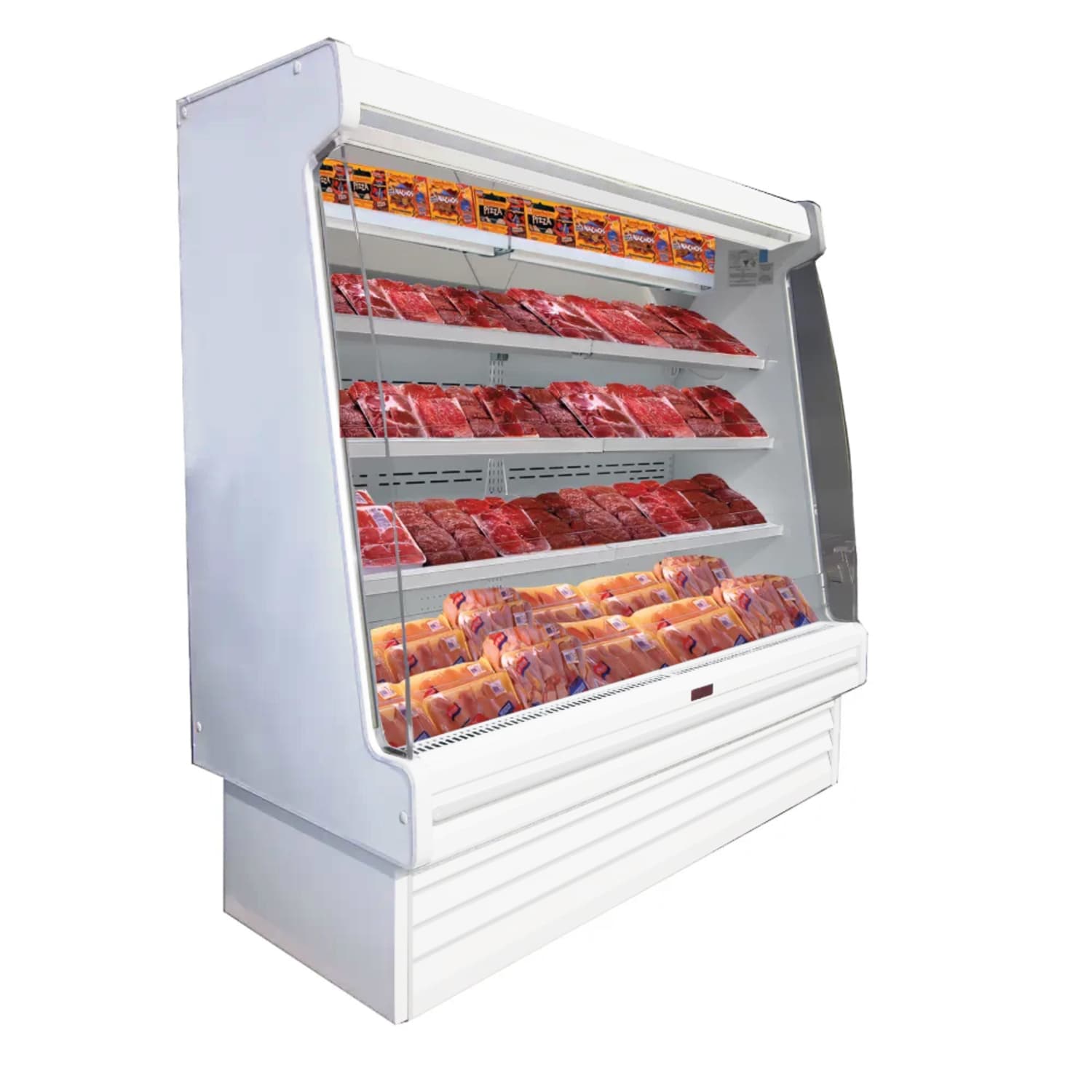 Howard-McCray SC-OM35E-6S-LED 75 Vertical Open Air Cooler w/ 4 Levels, 115/208-230v, White