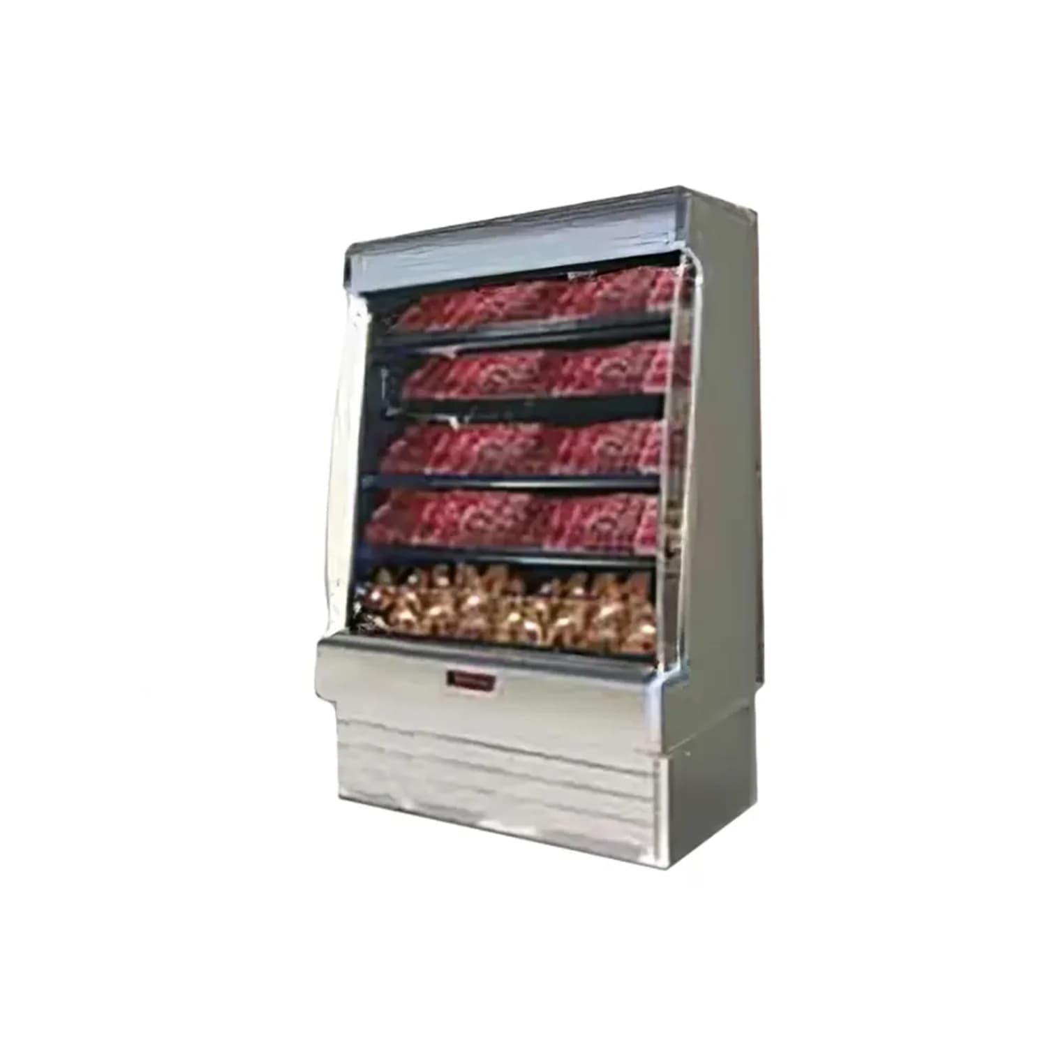 Howard-McCray SC-OM35E-6S-S-LED 75 Vertical Open Air Cooler w/ 4 Levels, 115/208-230v, Silver