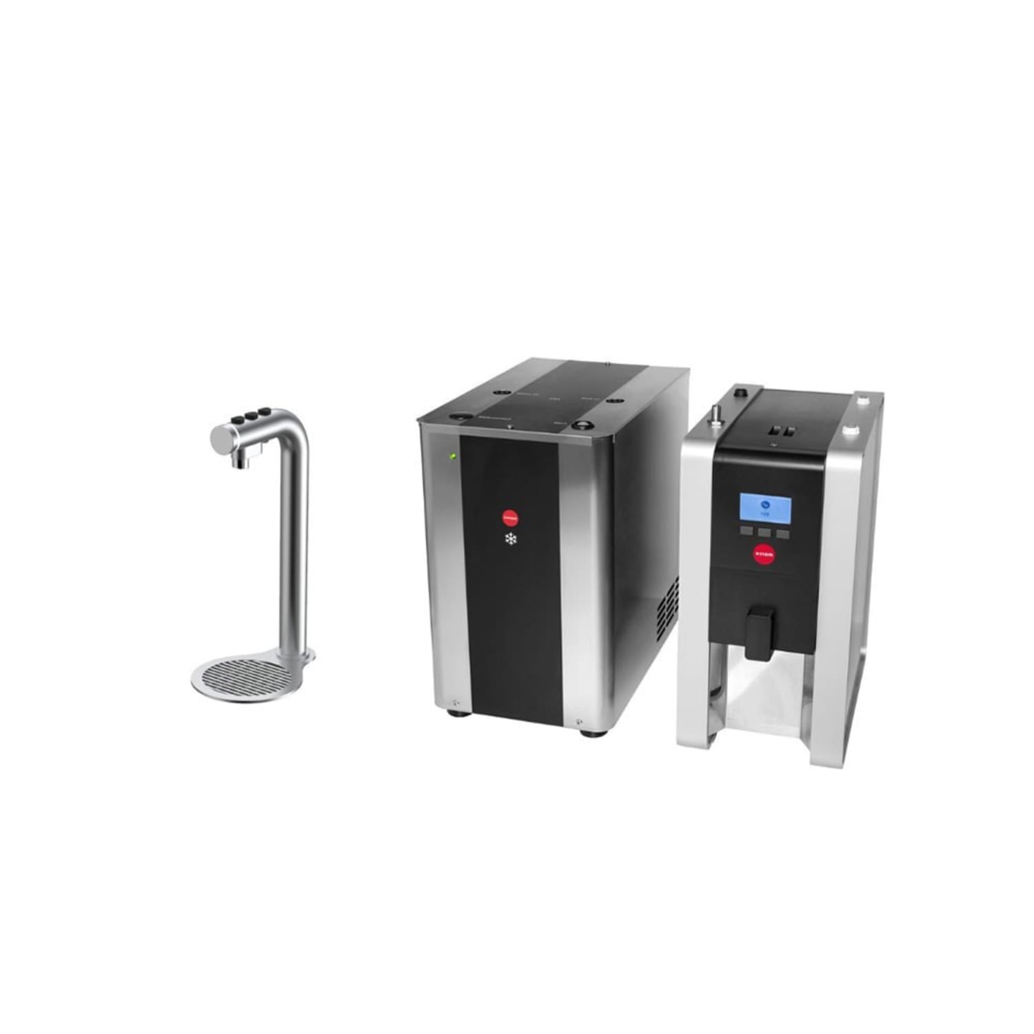 Marco Beverage Systems FRIIAHCS Countertop Hot, Cold, & Sparkling Water Dispenser - Cup Fill, Push Button, 110v, Silver