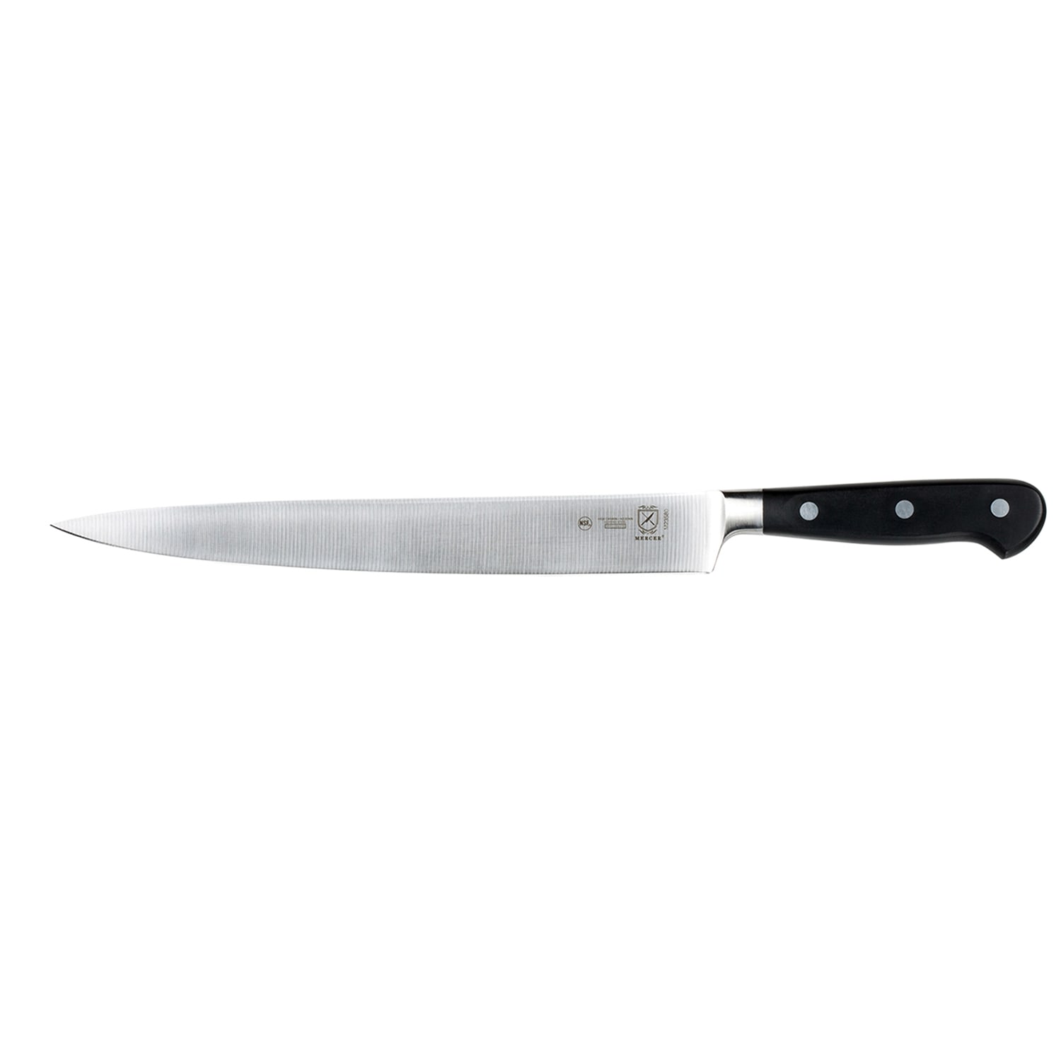 Mercer Culinary M23580 10 Carving Knife w/ Black Ergonomic Delrin Handle, High-Carbon German Steel
