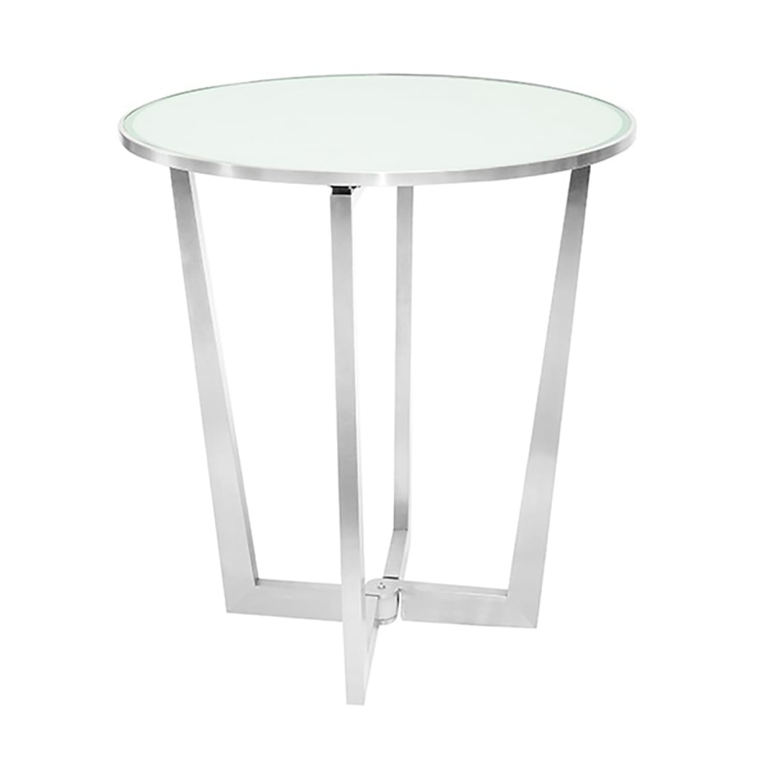 Eastern Tabletop C701RGLS 30 Round Bar Height Table, Glass Top