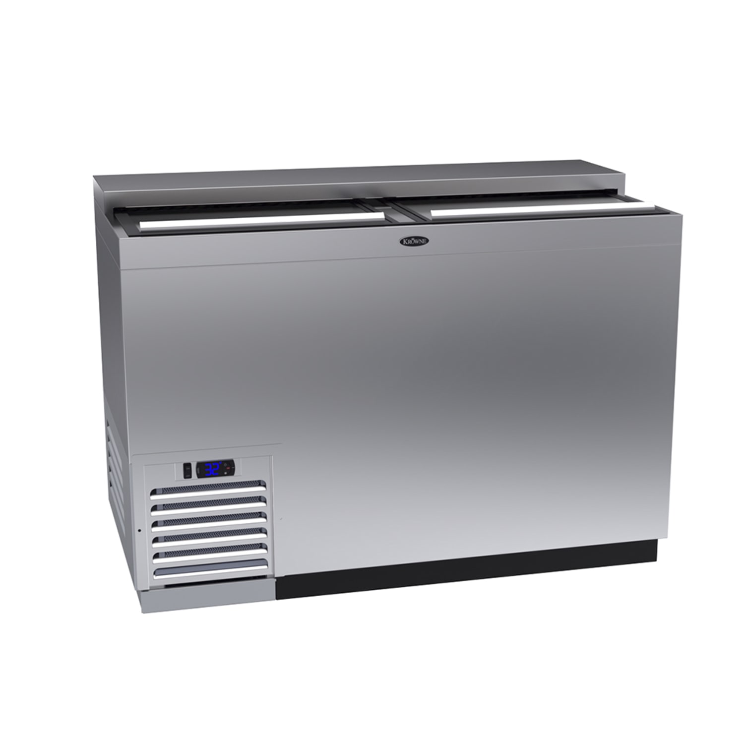 Krowne BC48-SS 48 Forced Air Bottle Cooler - Holds 348 12-oz Bottles, Stainless, 115v, Silver