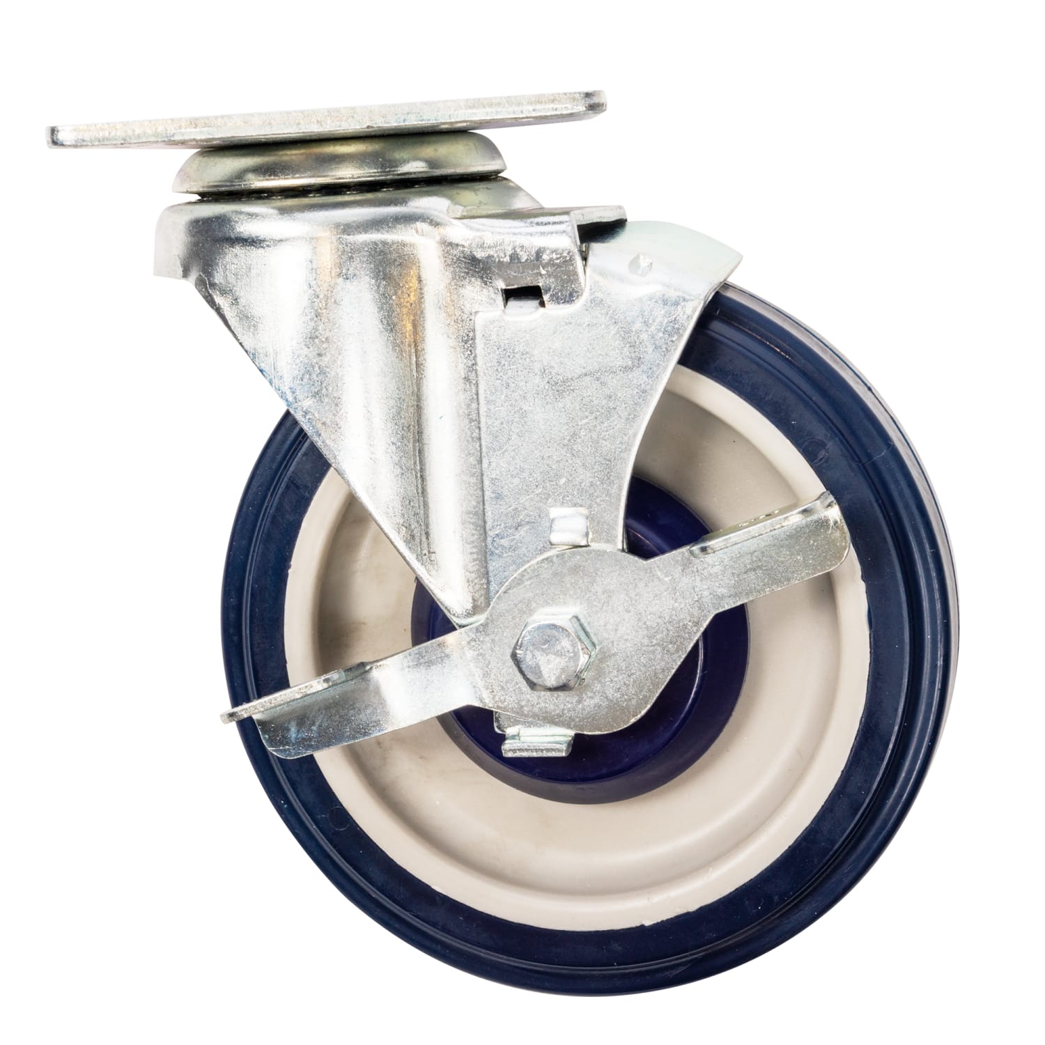 Krowne 30-111S 5 Economy Series Plate Casters w/ 3 1/2 x 3 1/2 Plate, Set of 4