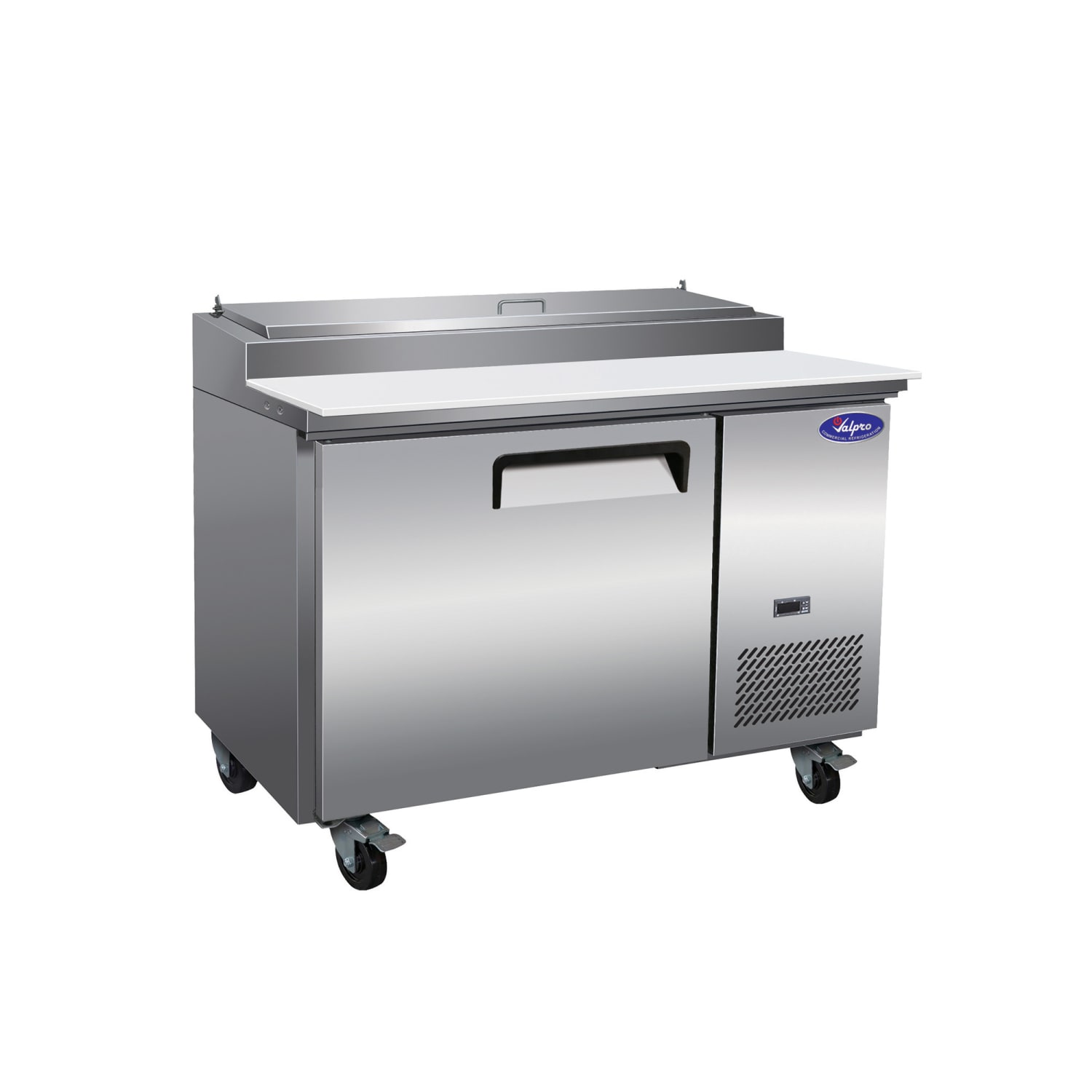Valpro VPP47-HC 48 Pizza Prep Table w/ Refrigerated Base, 115v, Stainless Steel