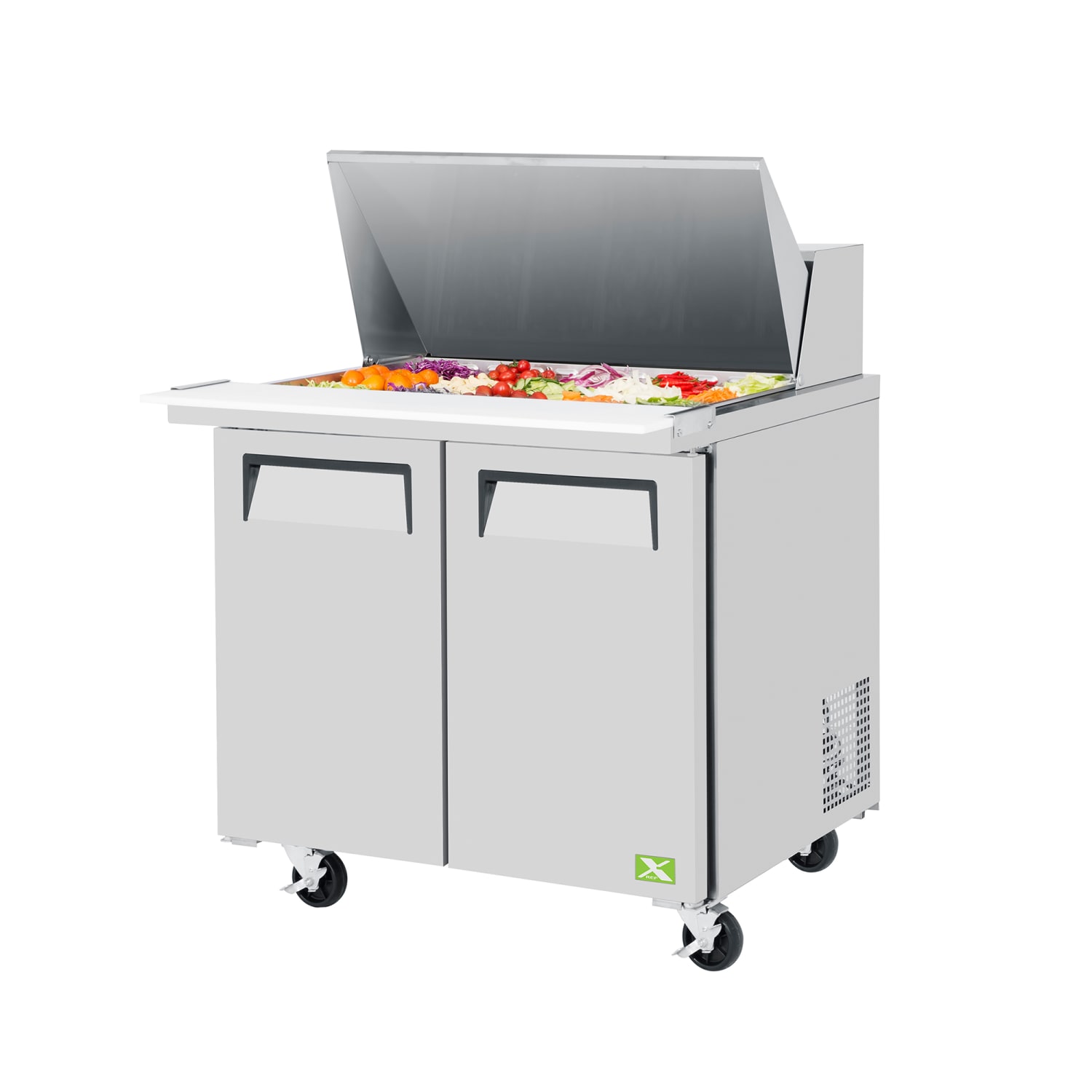 Refrigeration-X XST-36-15-N6 36 3/8 X-Line Mega Top Sandwich/Salad Prep Table w/ Refrigerated Base, 115v, Stainless Steel