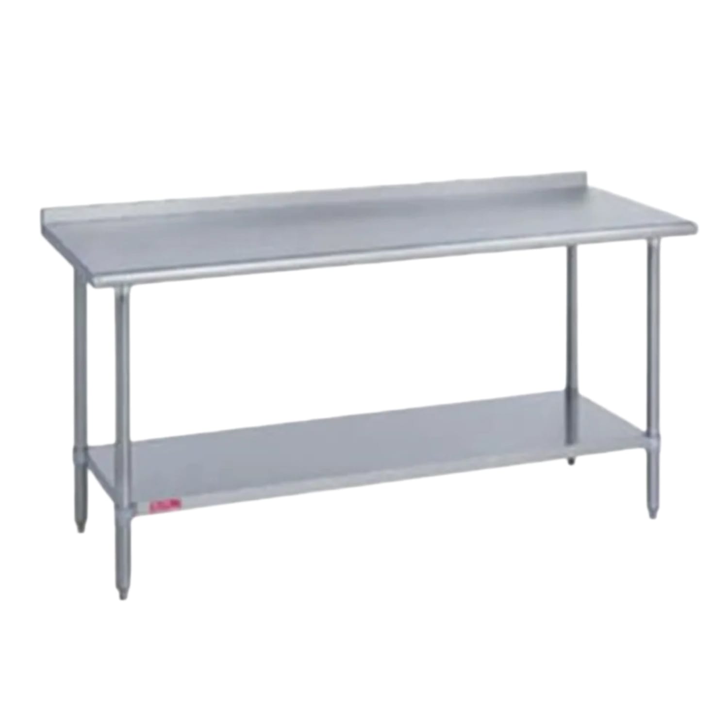 Duke 314-3036-2R 36 14 ga Work Table w/ Undershelf & 300 Series Stainless Steel Top, 1 1/8 Backsplash