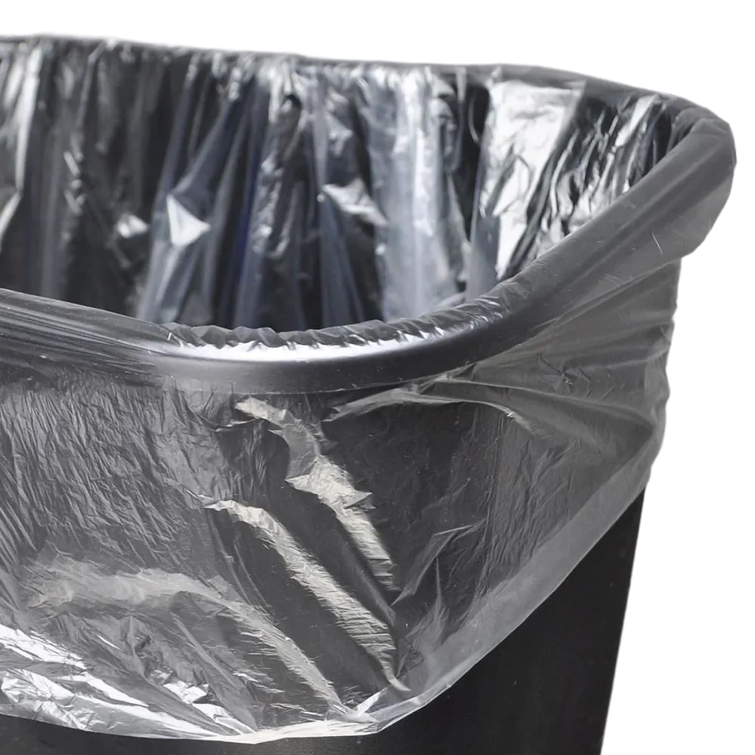 LK Packaging HDN2433 12 - 16 gal Trash Can Liner - 33L x 24W, 0.24 mil HDPE, Clear, Case of 1000