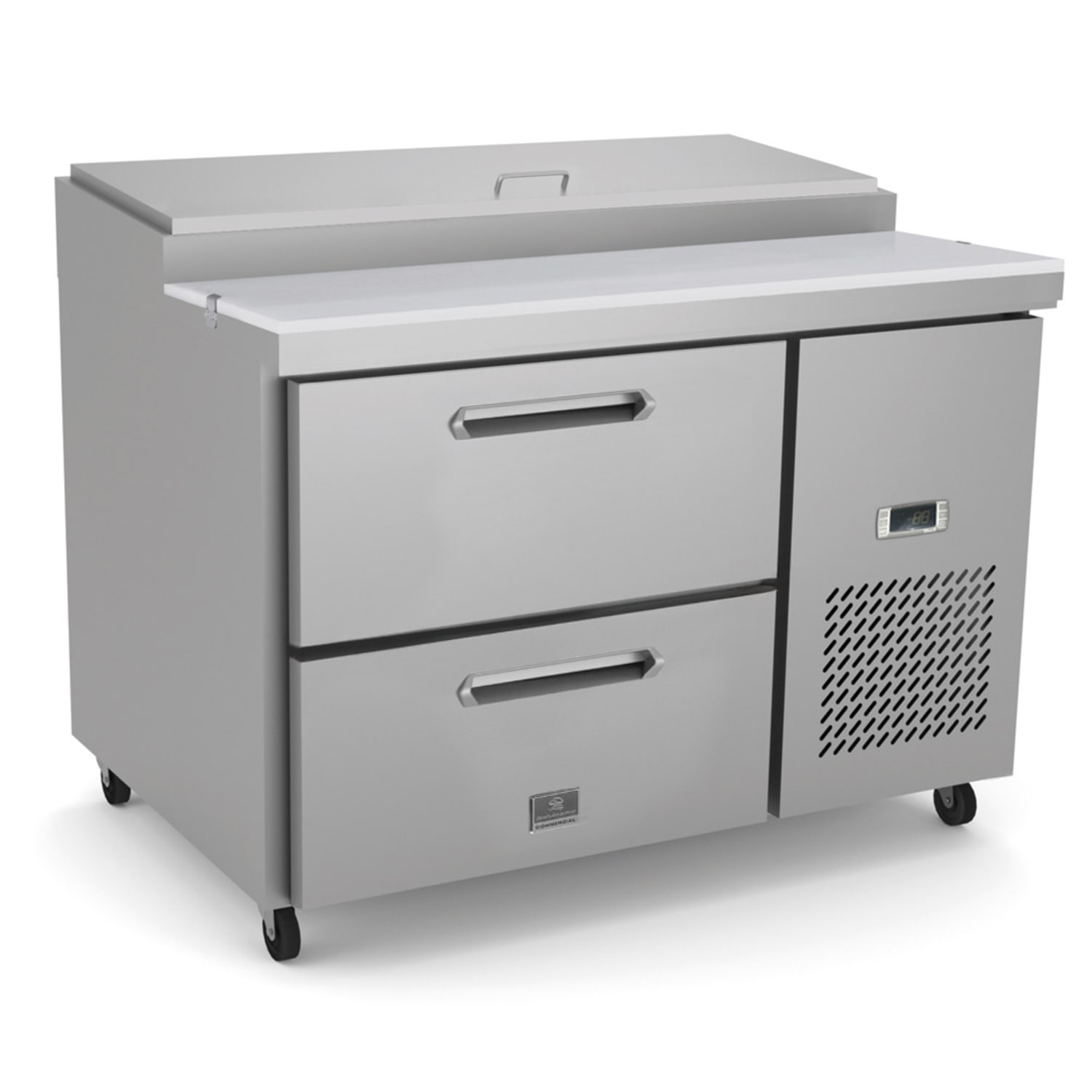 Kelvinator Commercial KCHPT50.6+DK (738252/880694) 47 3/8 Pizza Prep Table w/ Refrigerated Base, 115v, Stainless Steel