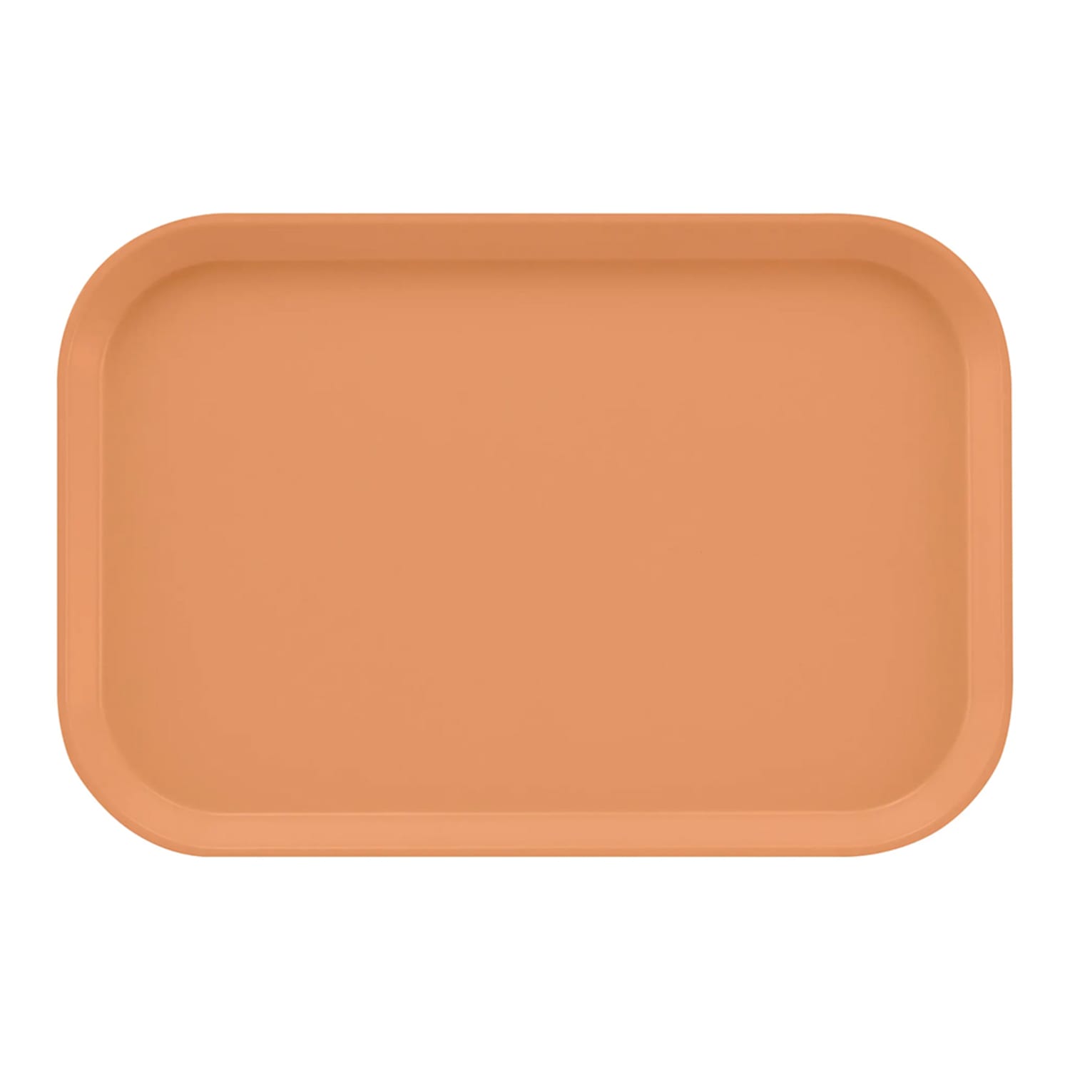 Cambro 1116117 Fiberglass Camtray Cafeteria Tray Insert - 15 4/5L x 10 4/5W, Dark Peach, Orange, 2 Dozen