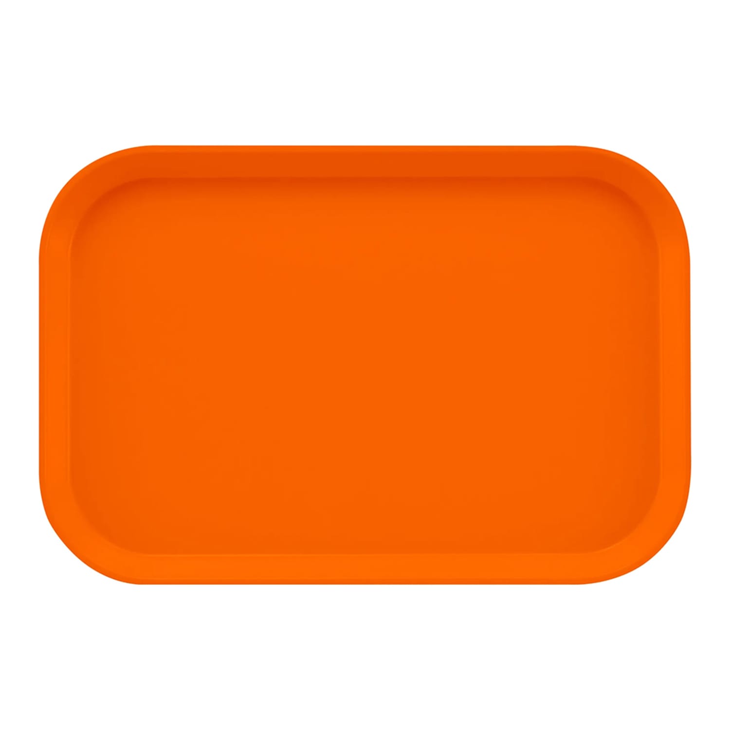 Cambro 1116222 Fiberglass Camtray Cafeteria Tray Insert - 15 4/5L x 10 4/5W, Orange Pizzaz, Orange Pizzazz, 2 Dozen