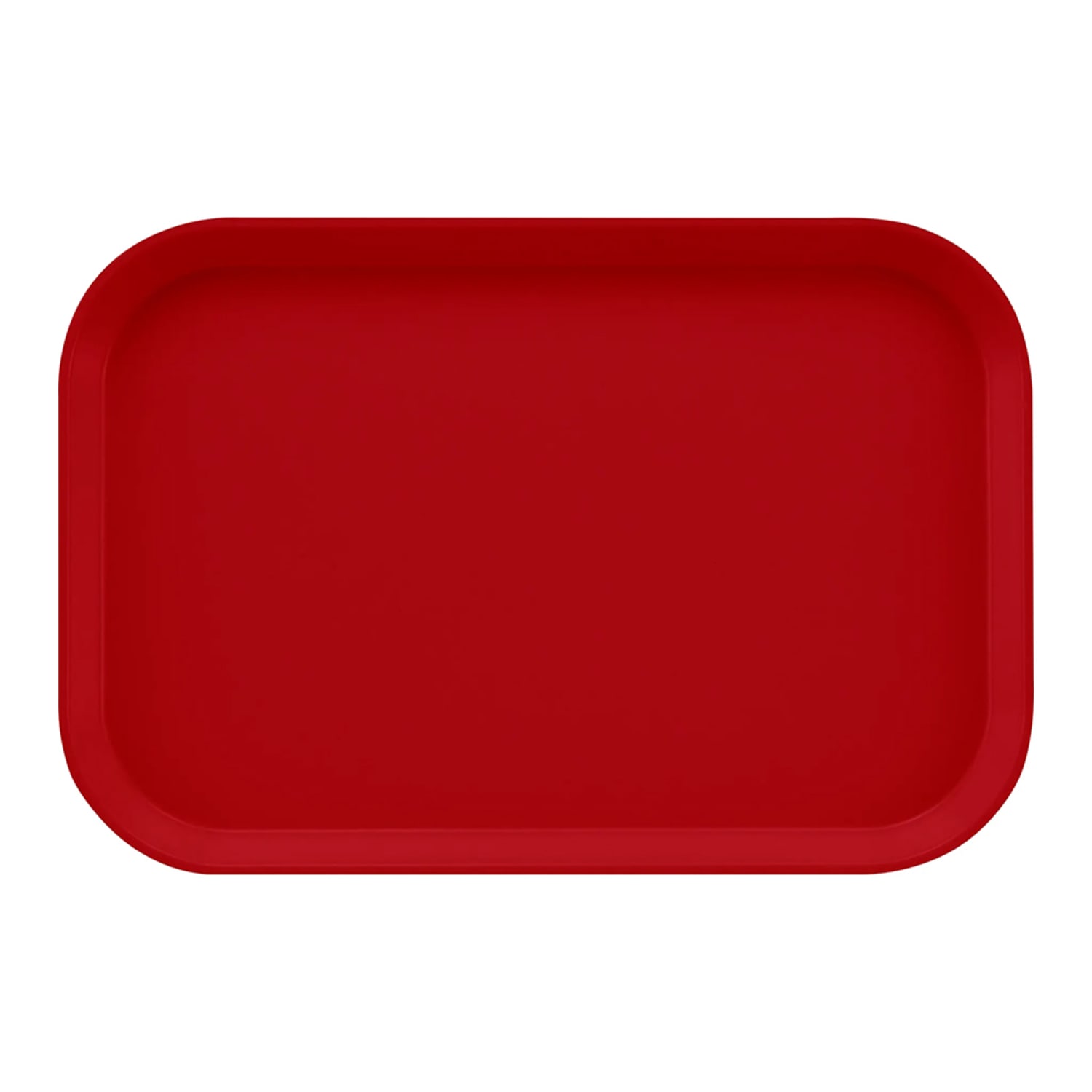 Cambro 1116221 Fiberglass Camtray Cafeteria Tray Insert - 15 4/5L x 10 4/5W, Ever Red, 2 Dozen