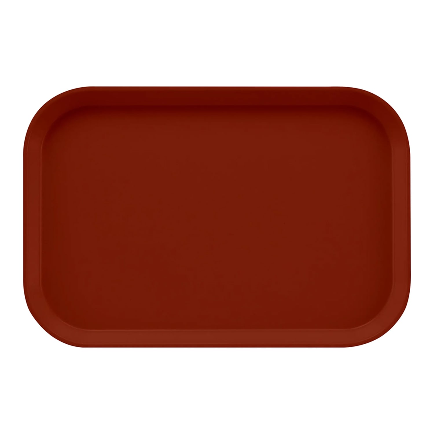 Cambro 1116501 Fiberglass Camtray Cafeteria Tray Insert - 15 4/5L x 10 4/5W, Real Rust, Dishwasher Safe, Brown, 2 Dozen
