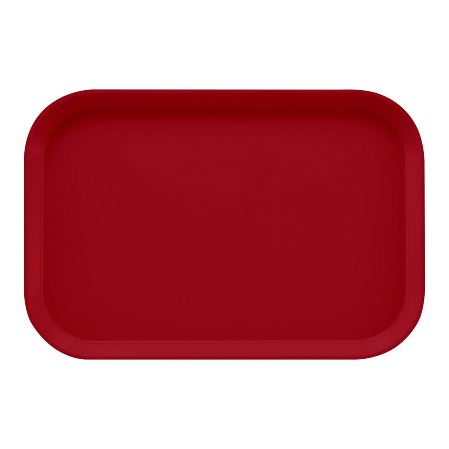 Cambro 1116505 Fiberglass Camtray Cafeteria Tray Insert - 15 4/5L x 10 4/5W, Cherry Red, Dishwasher Safe, 2 Dozen
