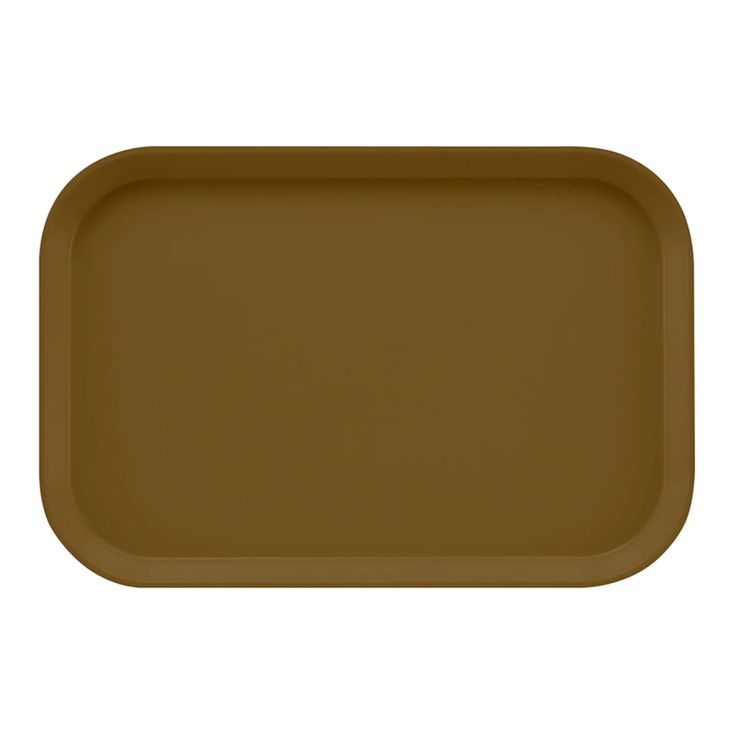 Cambro 1116513 Fiberglass Camtray Cafeteria Tray Insert - 15 4/5L x 10 4/5W, Bay Leaf Brown, Rectangular, 2 Dozen