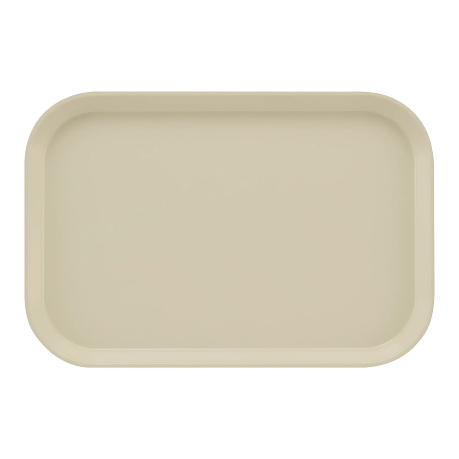 Cambro 1116538 Fiberglass Camtray Cafeteria Tray Insert - 15 4/5L x 10 4/5W, Cottage White, 2 Dozen