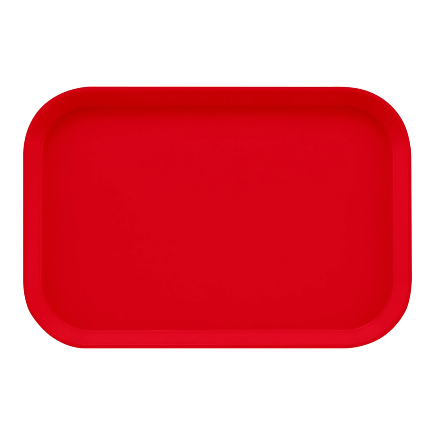 Cambro 1116521 Fiberglass Camtray Cafeteria Tray Insert - 15 4/5L x 10 4/5W, Cambro Red, 2 Dozen