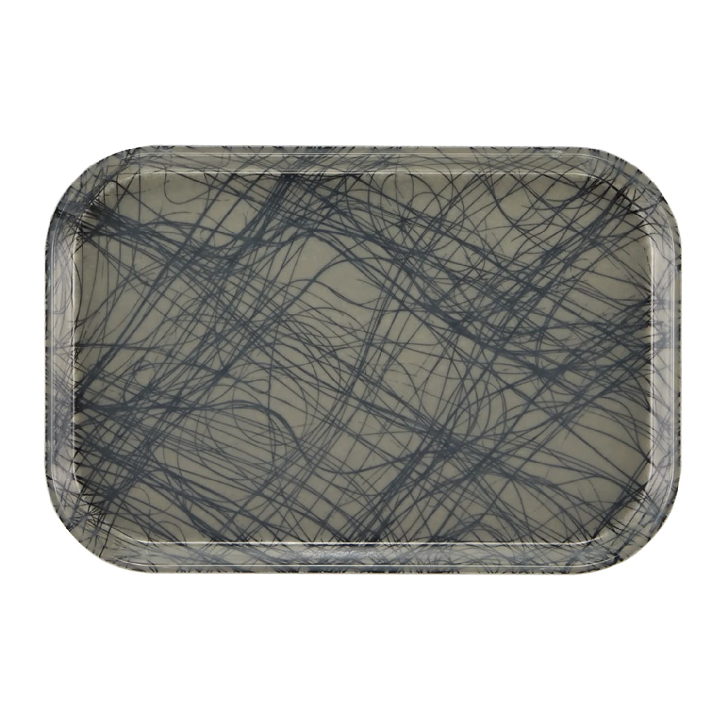 Cambro 1116277 Fiberglass Camtray Cafeteria Tray Insert - 15 4/5L x 10 4/5W, Swirl Gray, 2 Dozen