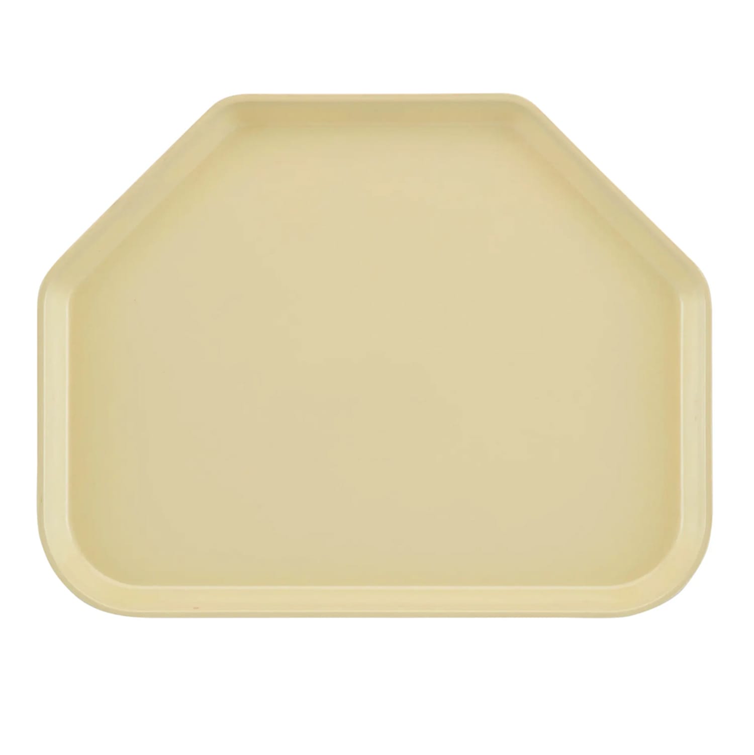 Cambro 1520TR536 Fiberglass Camtray Cafeteria Tray - 19 1/2L x 14 1/2W, Lemon Chiffon, Yellow, 1 Dozen