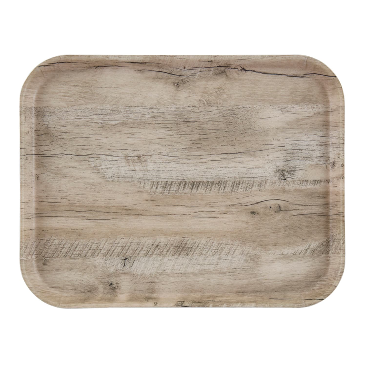 Cambro 1418DC830 Rectangular Serving Camtray - 14 x 18, Fiberglass, Light Oak, Brown, 1 Dozen