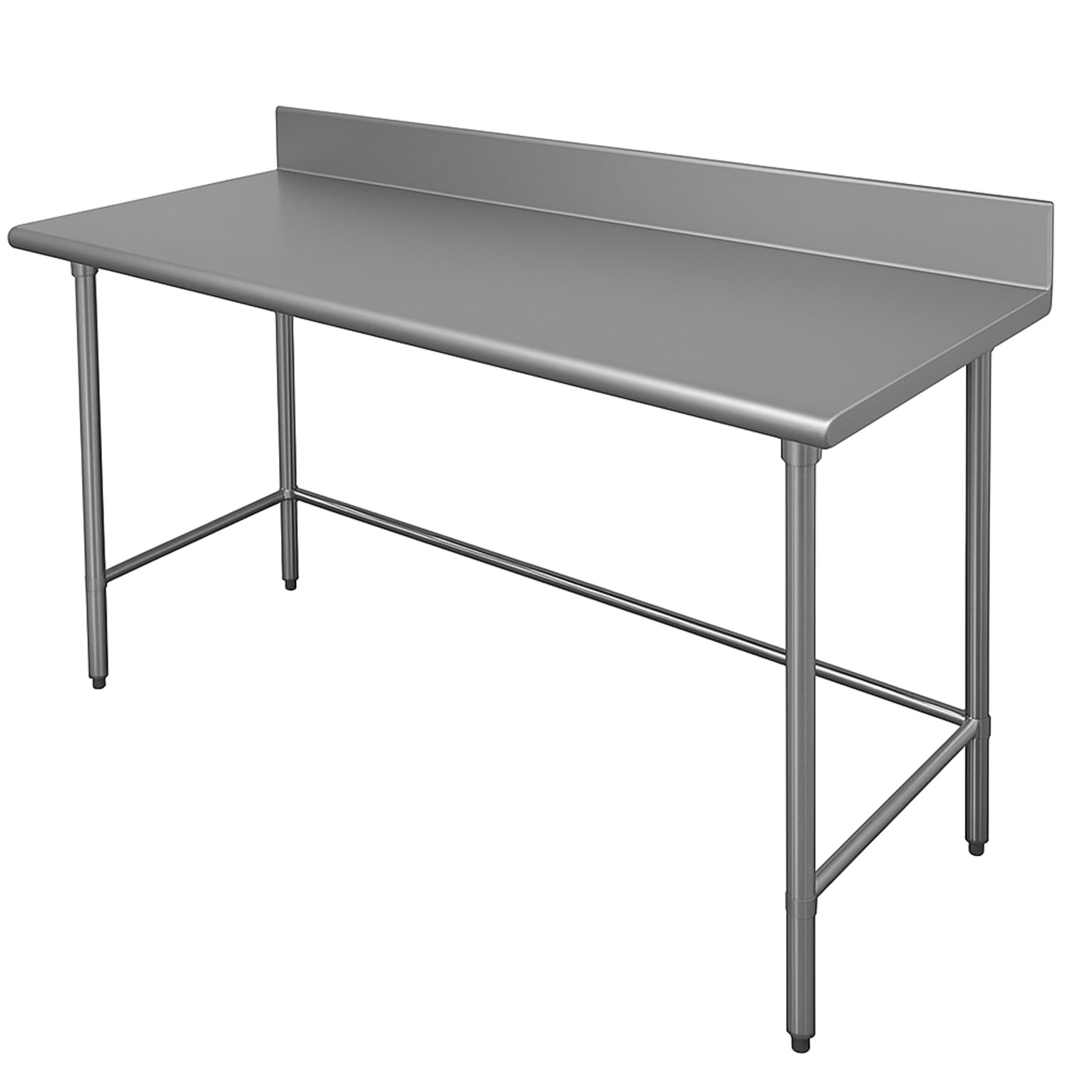 Advance Tabco TKSLAG-307-X 84 16 ga Work Table w/ 430 Series Stainless Steel Top, 5 Backsplash, 16-ga. Stainless Steel, 5"" Backsplash