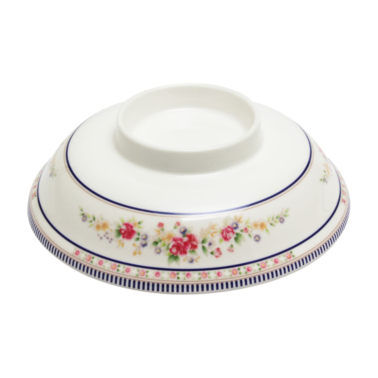 Thunder Group 3201CAR 5 1/4 Round Lid for 3201 AR 20 oz Melamine Noodle Bowl, Rose, White, 1 Dozen
