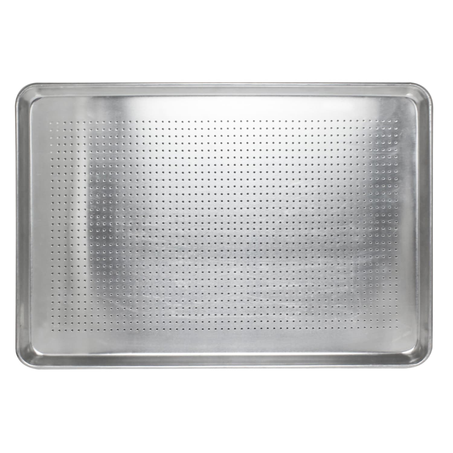 Thunder Group ALSP1813PF 1/2 Half Size Bun / Sheet Pan - 18 x 13, 20 gauge Aluminum, Perforated, Silver