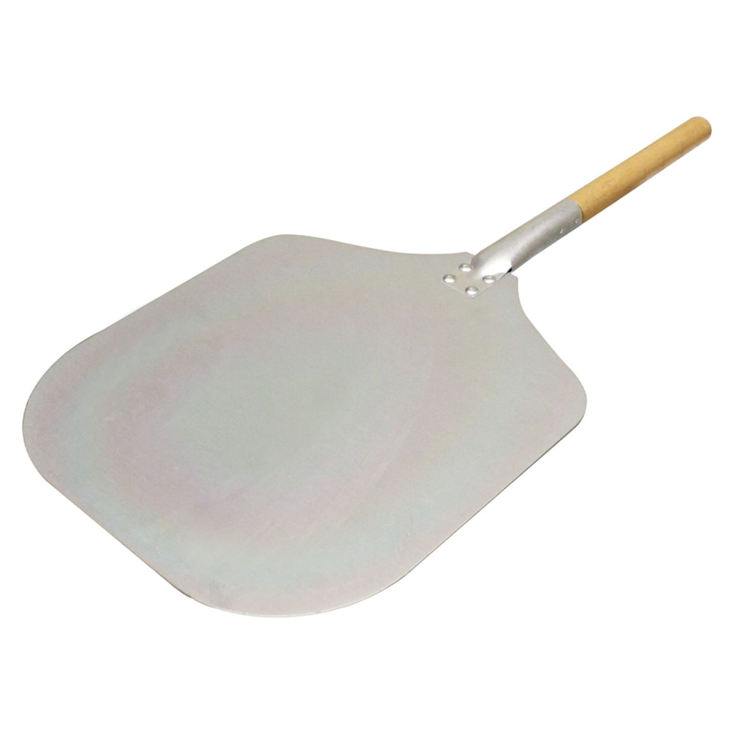 Thunder Group ALWDPP2512 25 Pizza Peel w/ 14 x 12 Aluminum Blade, Wood Handle, Silver