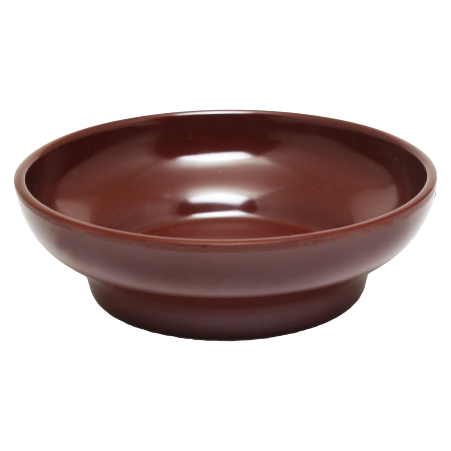 Thunder Group ML351C1 4 1/2 oz Melamine Salsa Bowl, Chocolate, Brown, 1 Dozen