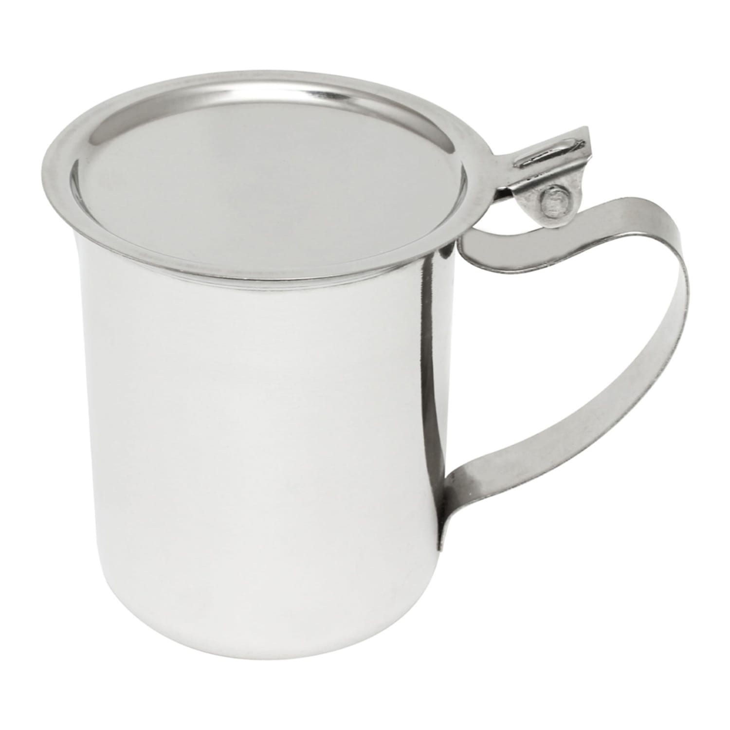 Thunder Group SLSR210 10 oz Stacking Teapot w/ Hinged Lid, Stainless, Silver