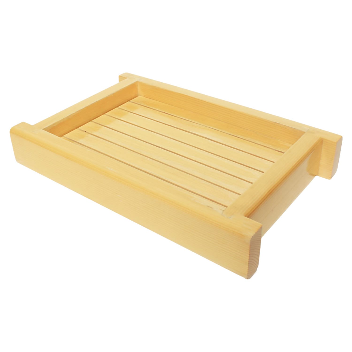 Thunder Group Y-35 Sushi Serving Tray - 10 1/4 x 16 1/2, Shiraki Wood