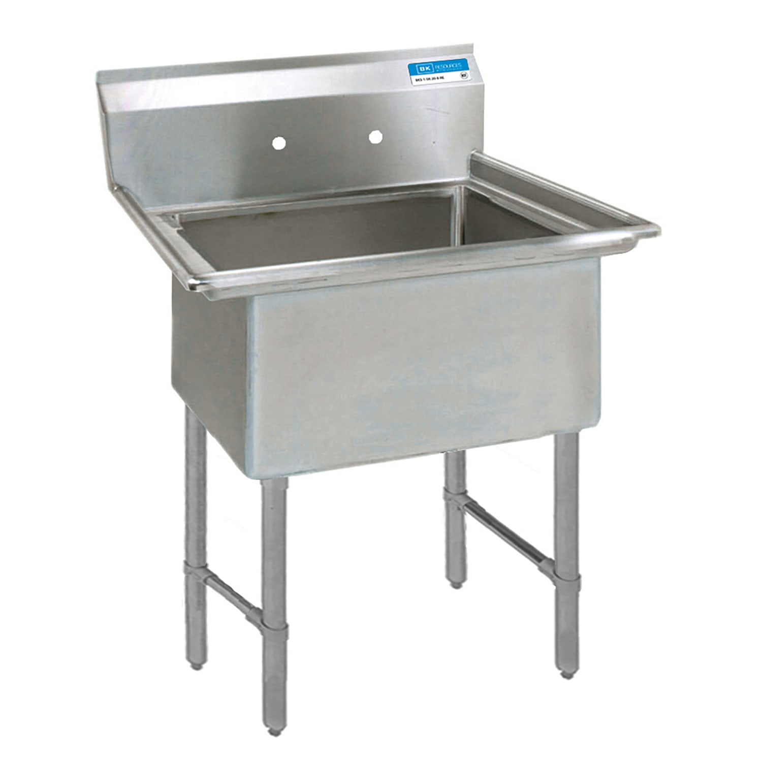 Splash S41-4281-1-SKB 23 1 Compartment Sink w/ 24L x 18W Bowl, 14 Deep, Stainless Steel