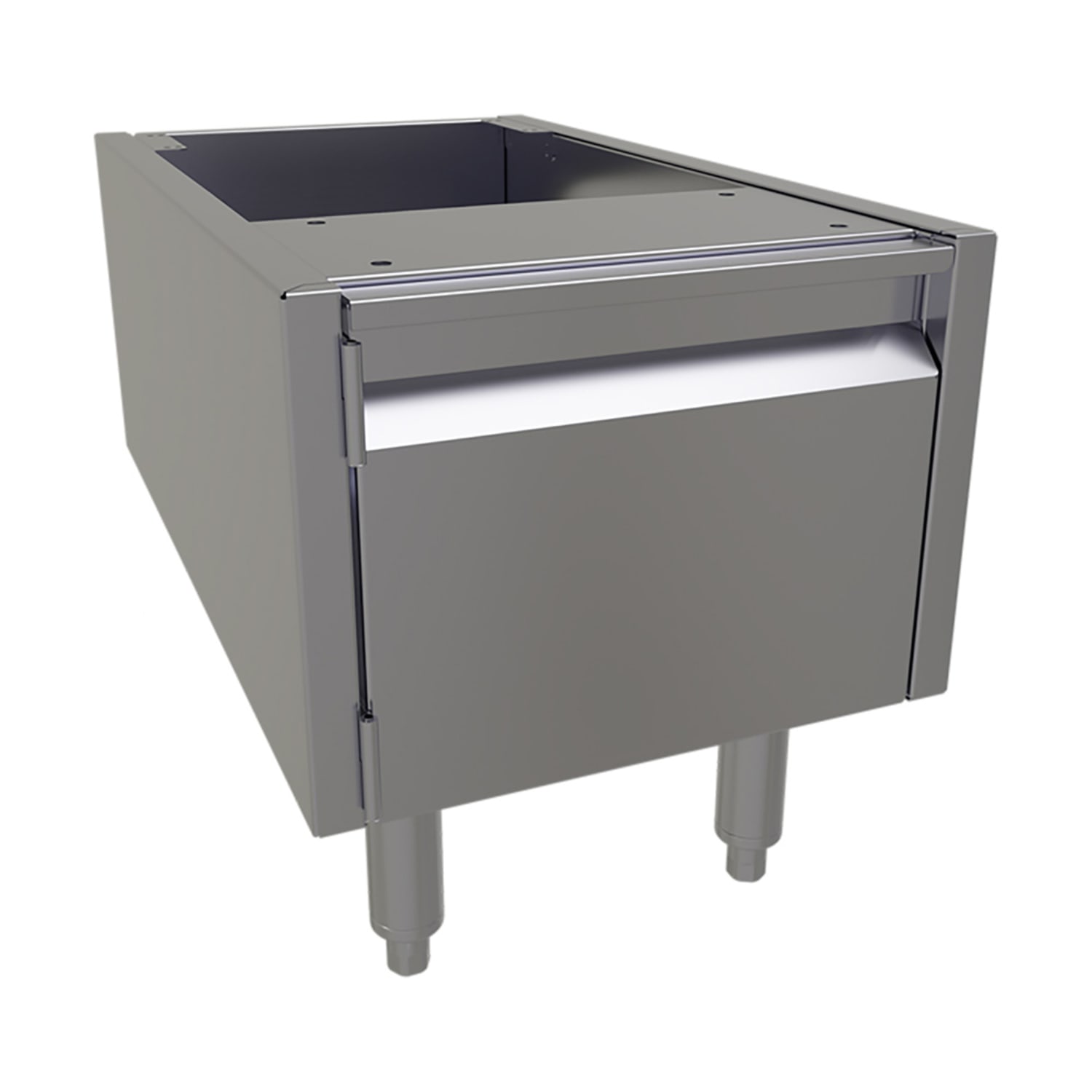 Glastender ACB-14 14 Main Line Underbar Add-On Cabinet w/ Hinged Door, 24 Front To Back, Stainless Steel