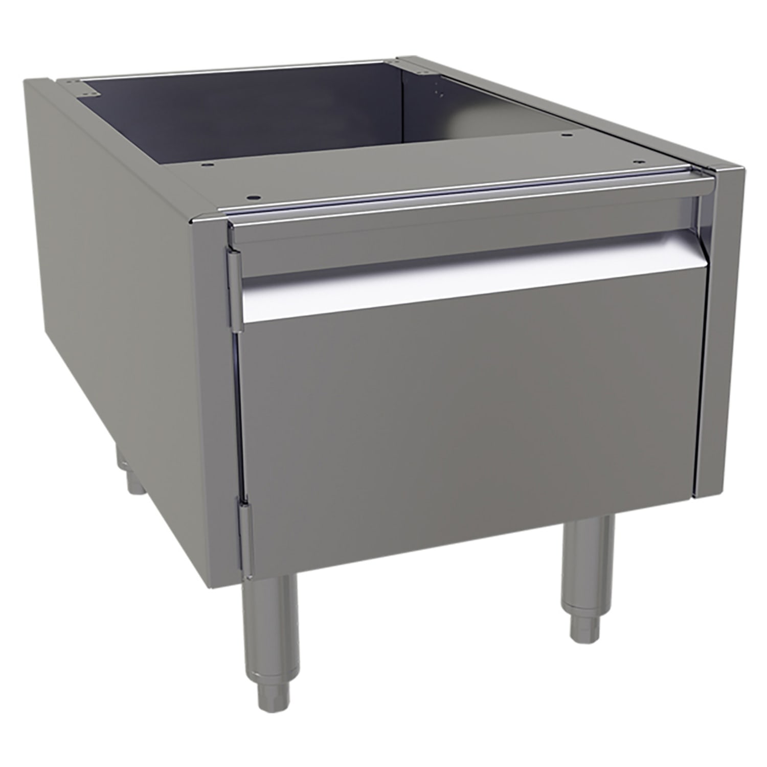 Glastender ACB-16 16 Main Line Underbar Add-On Cabinet w/ Hinged Door, 24 Front To Back, Stainless Steel