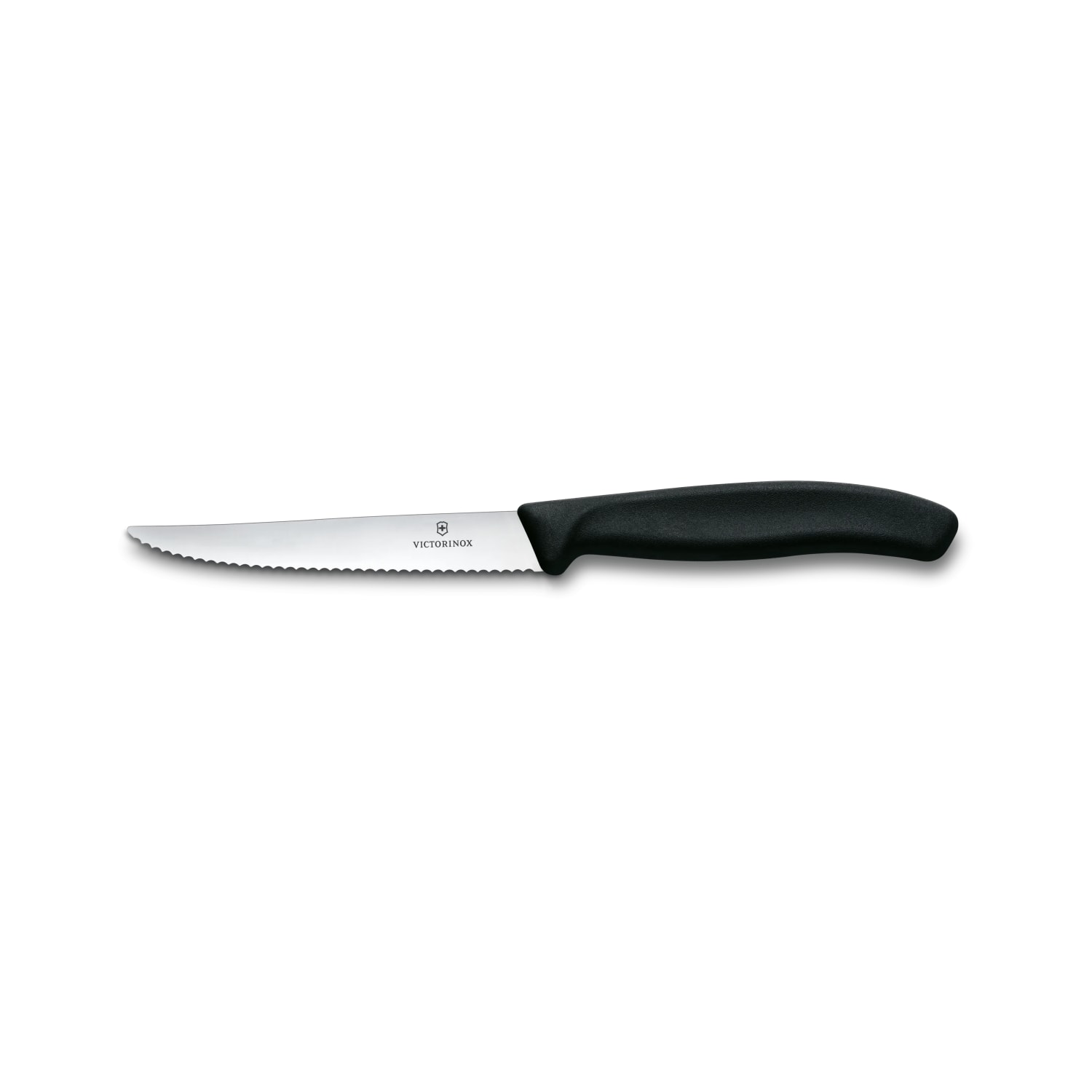 Victorinox 6.7233 4 3/10 Swiss Classic Serrated Steak Knife w/ Black Polypropylene Handle, Stainless Steel