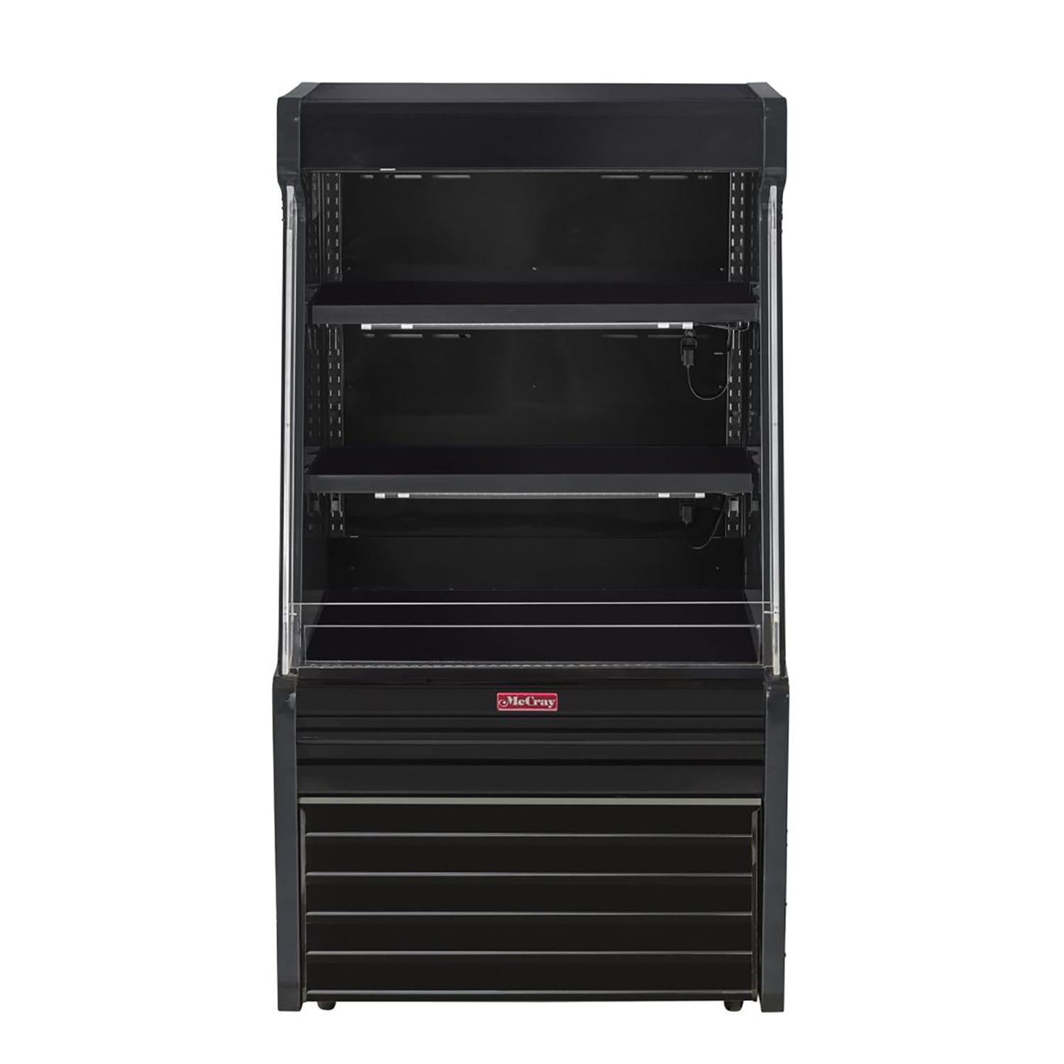 Howard-McCray SC-OD35E-33L-B-LED 33 3/4 Vertical Open Air Cooler w/ 2 Levels, 115v, Black