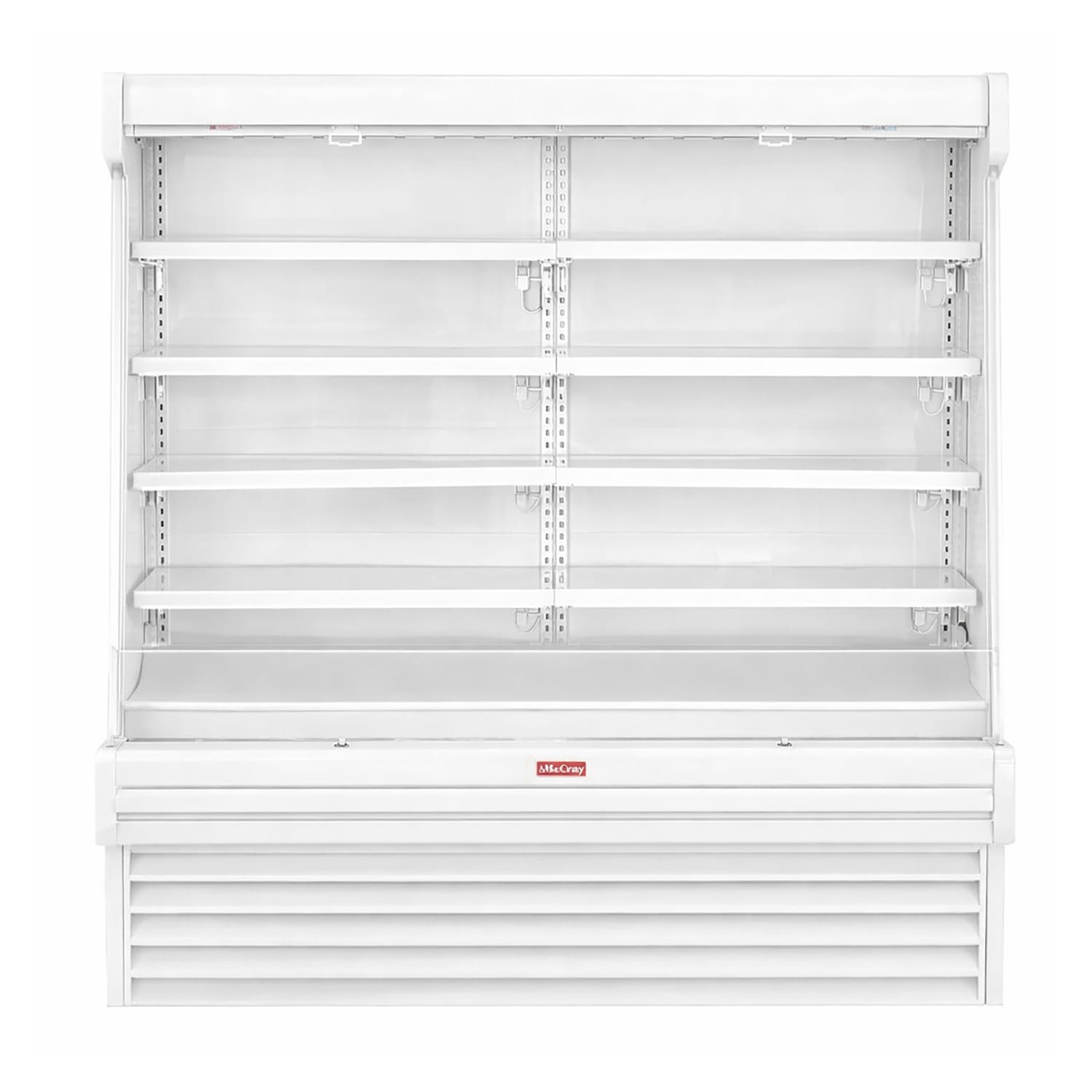 Howard-McCray SC-OD35E-3-S-LED 39 Vertical Open Air Cooler w/ 4 Levels, 115v, Silver