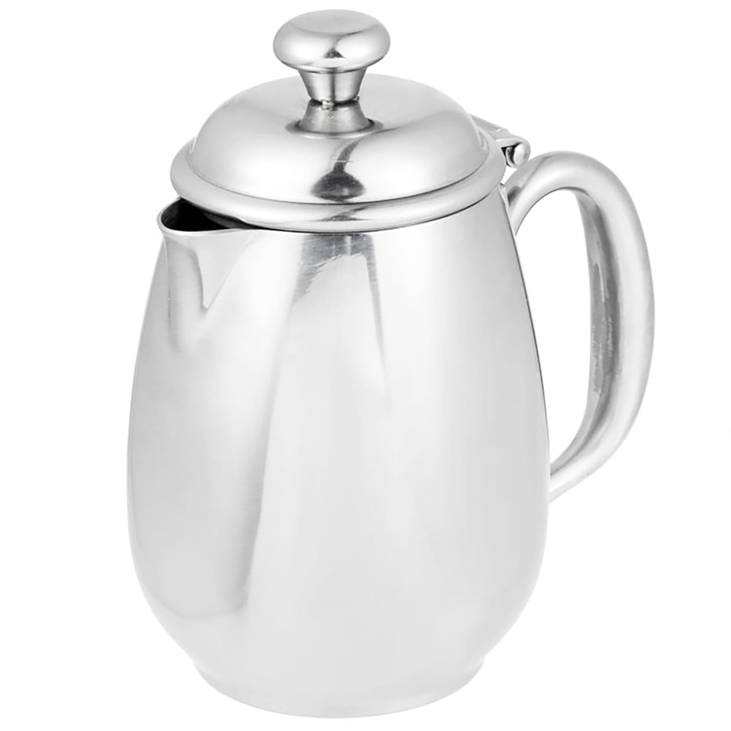 Vollrath 46598 12 oz Orion Creamer with Cover - Mirrored Stainless Steel